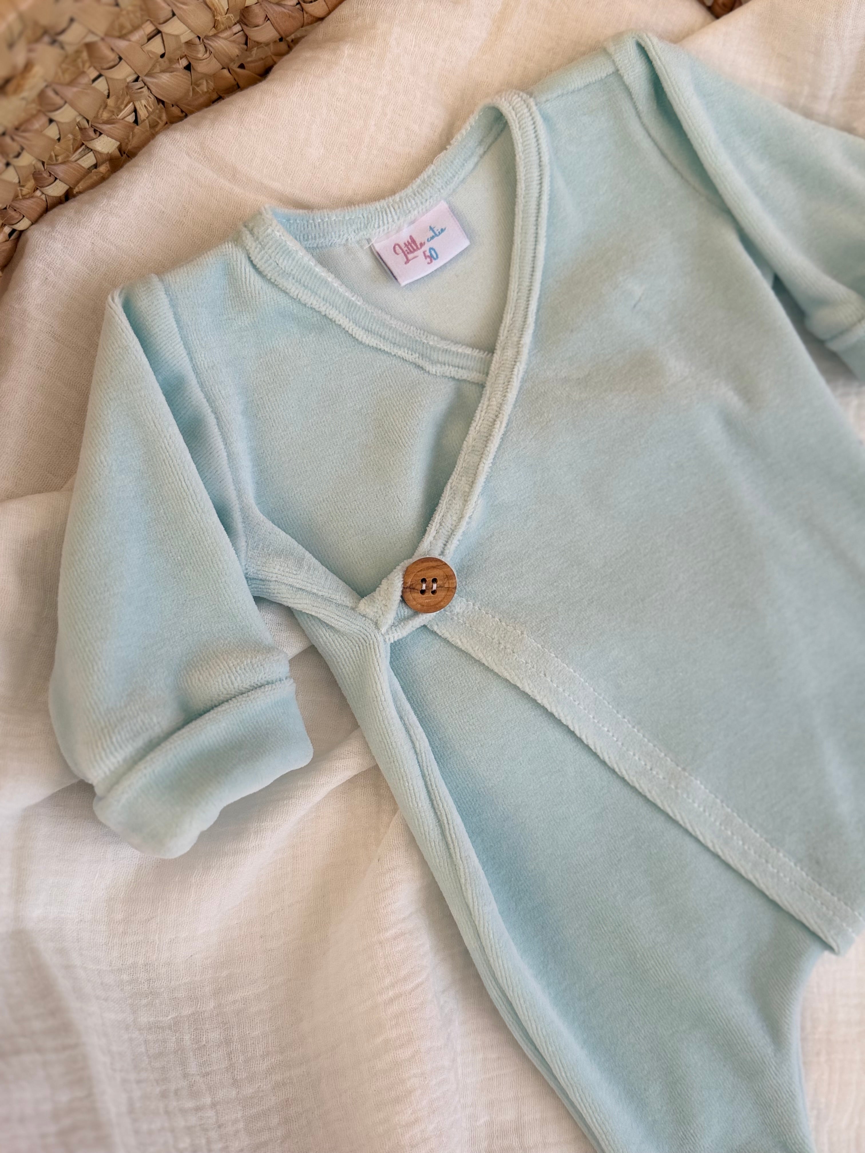 PRE-ORDER Boxpakje unisex - Velours baby blauw