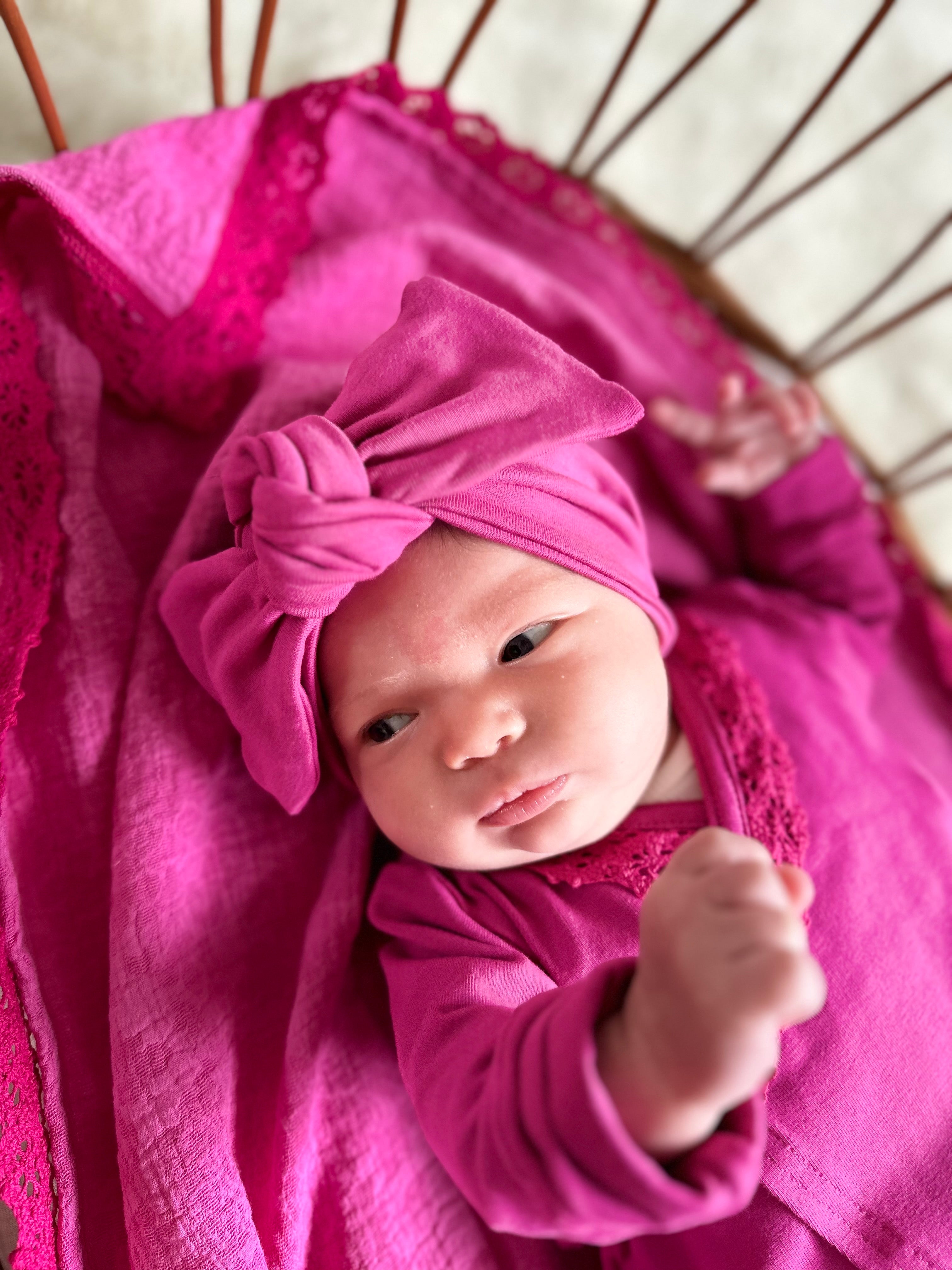 Haarbandje - Organic Fuchsia - For Your Little Cutie