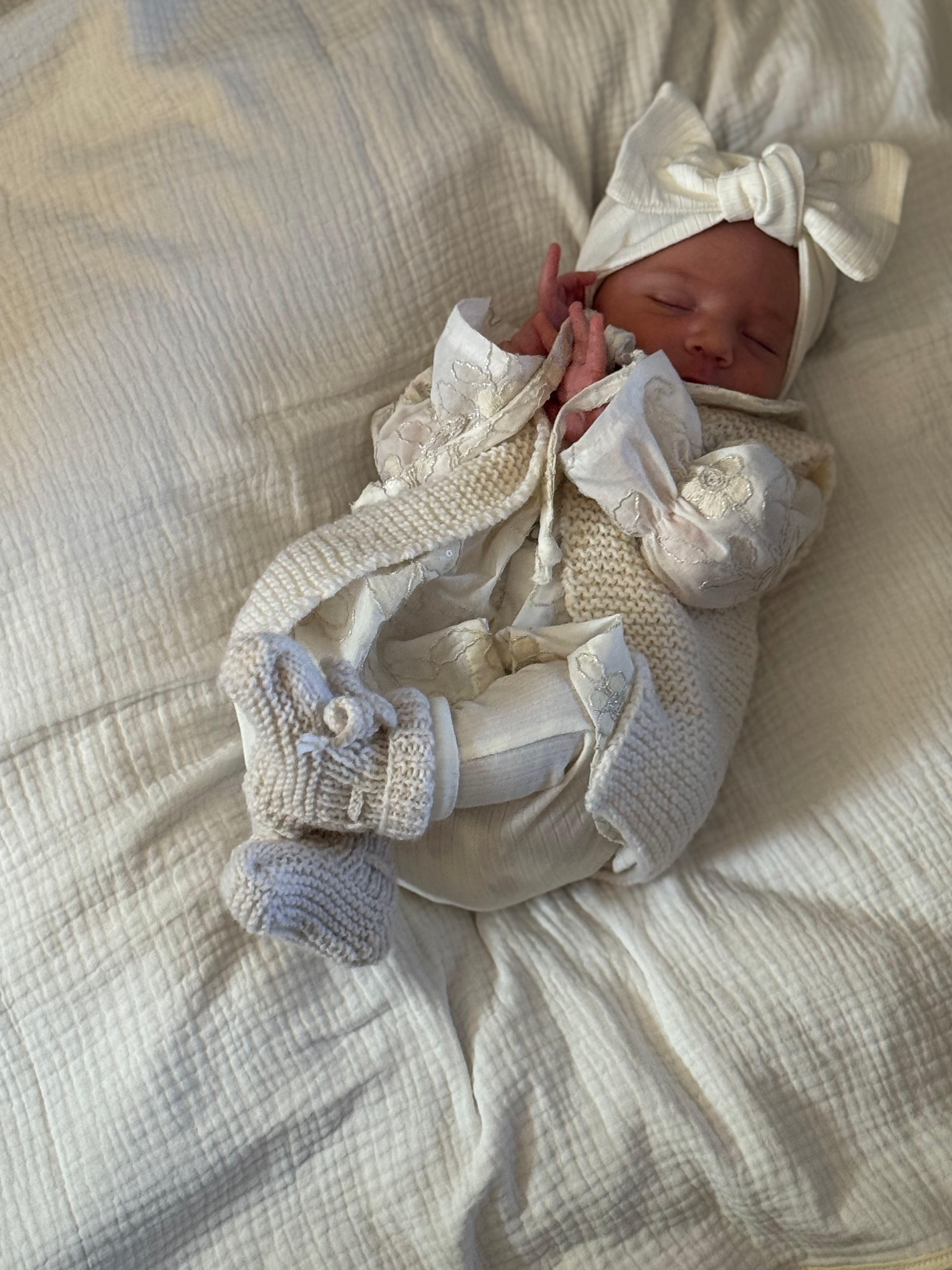 Dahlia Broekje - Jersey Rib Ecru - For Your Little Cutie