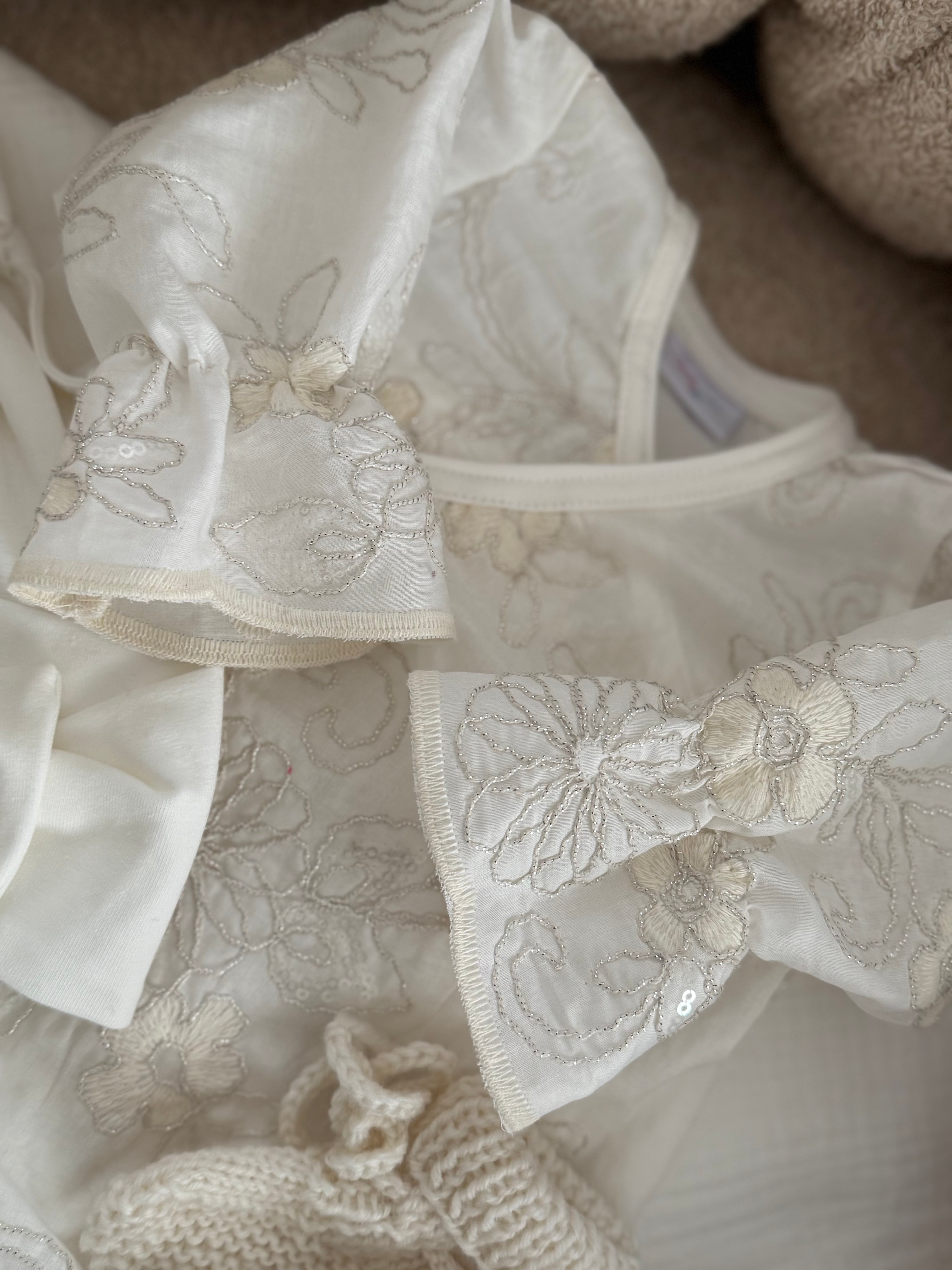 Newborn Set 4 delig (Haarbandje) Dahlia - Bloem Floral - For Your Little Cutie