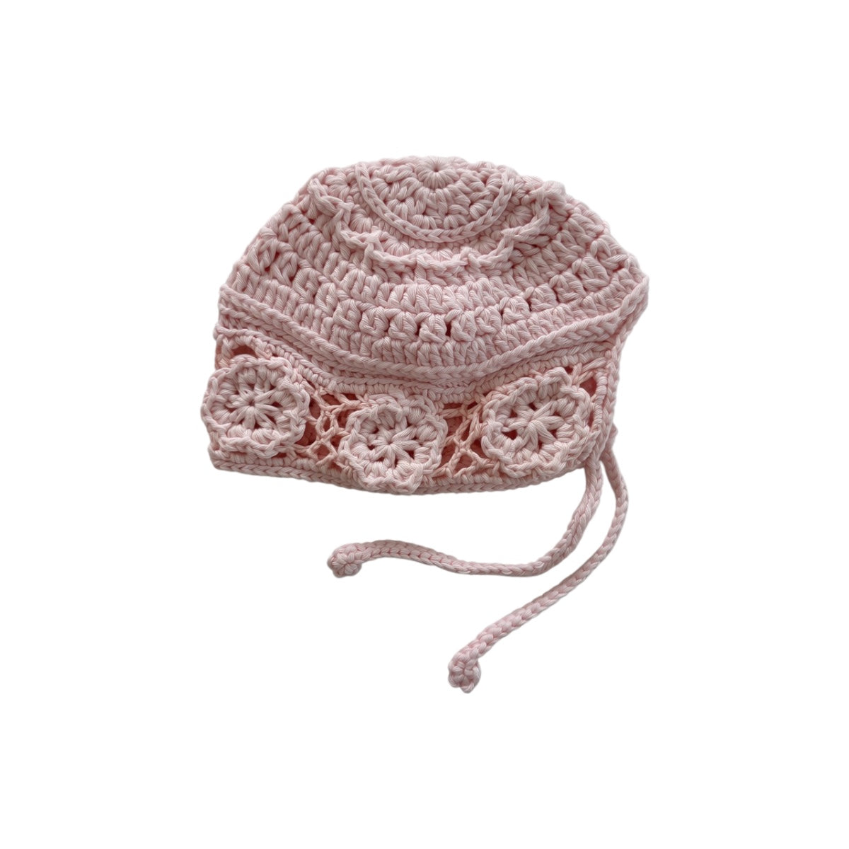Gehaakt Mutsje Dahlia - Roze - For Your Little Cutie
