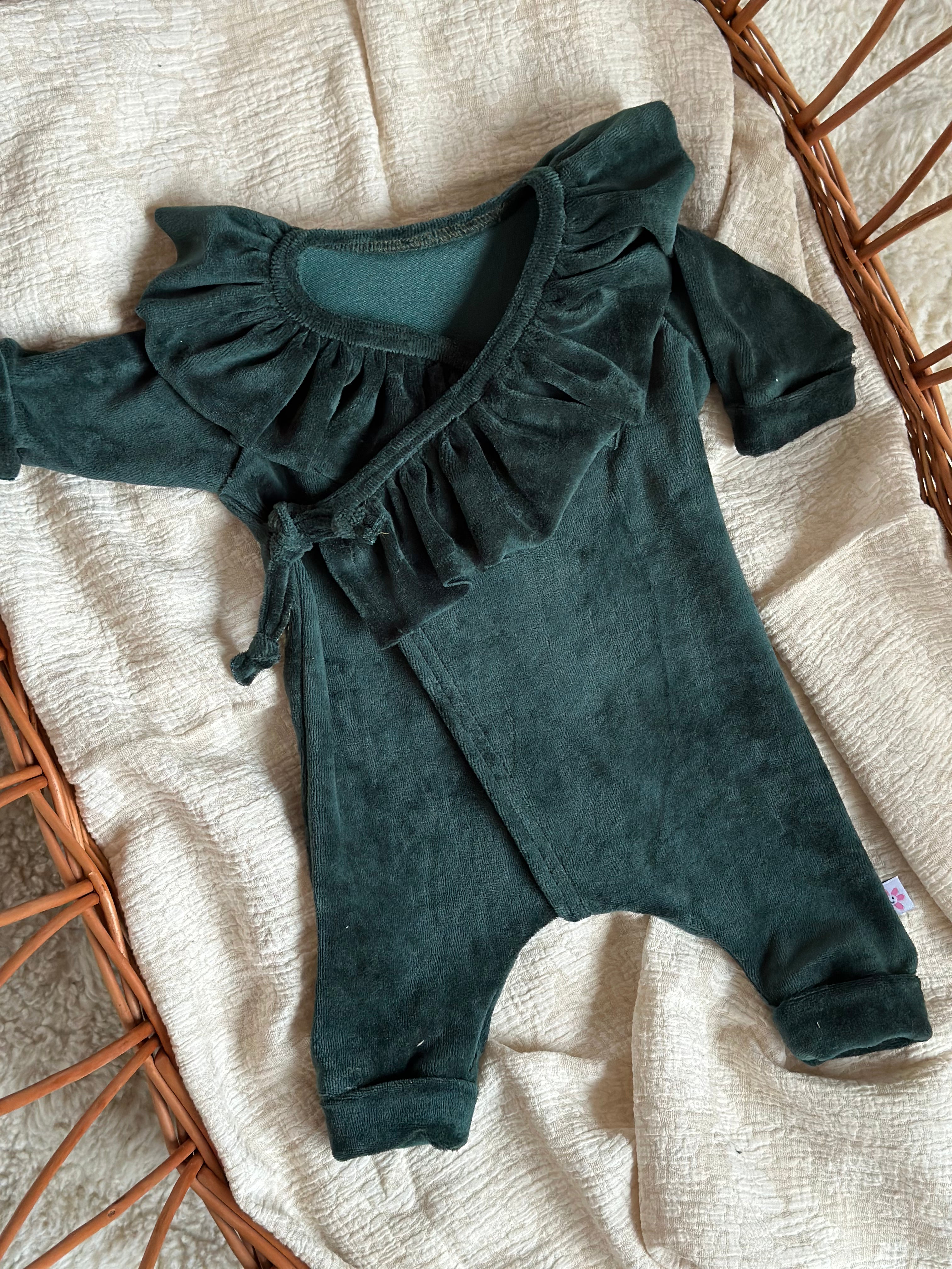 Boxpakje velours - Smaragdgroen - For Your Little Cutie