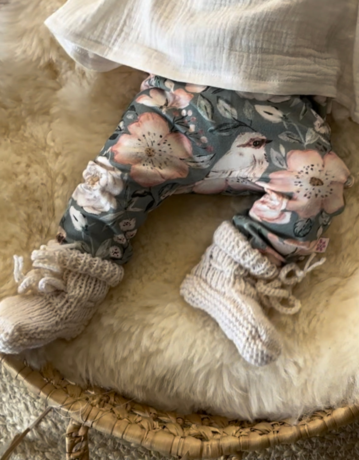 Broekje - Peony flower - For Your Little Cutie