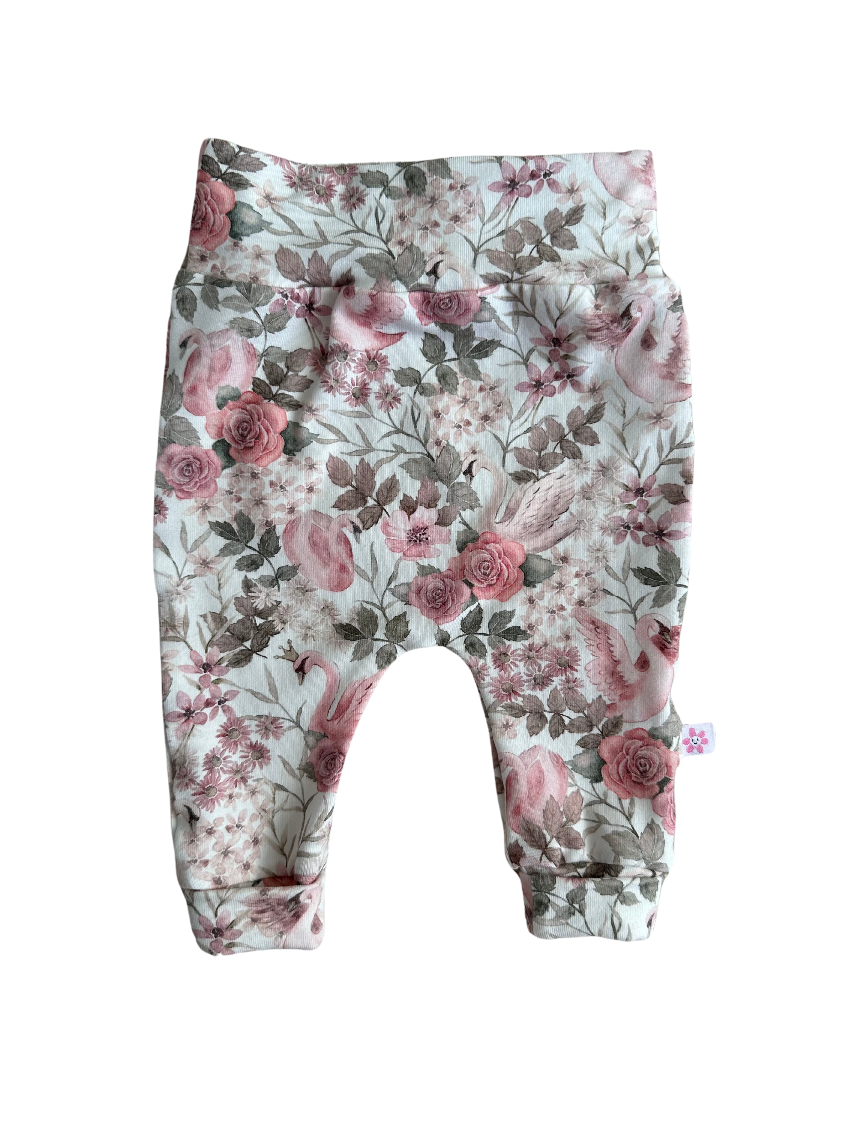 Broekje - Roze zwaan - For Your Little Cutie