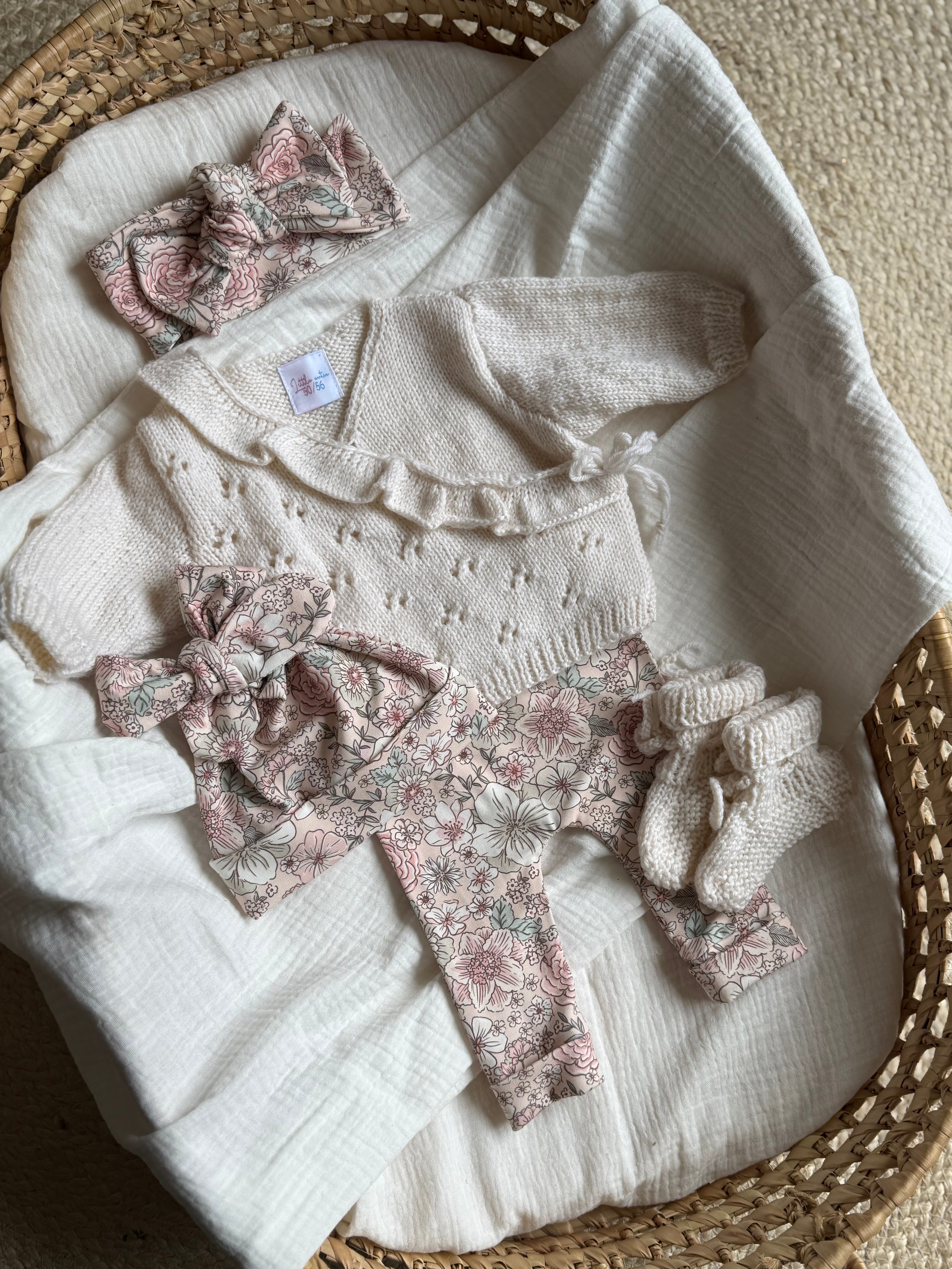 Broekje - Pink Flower - For Your Little Cutie