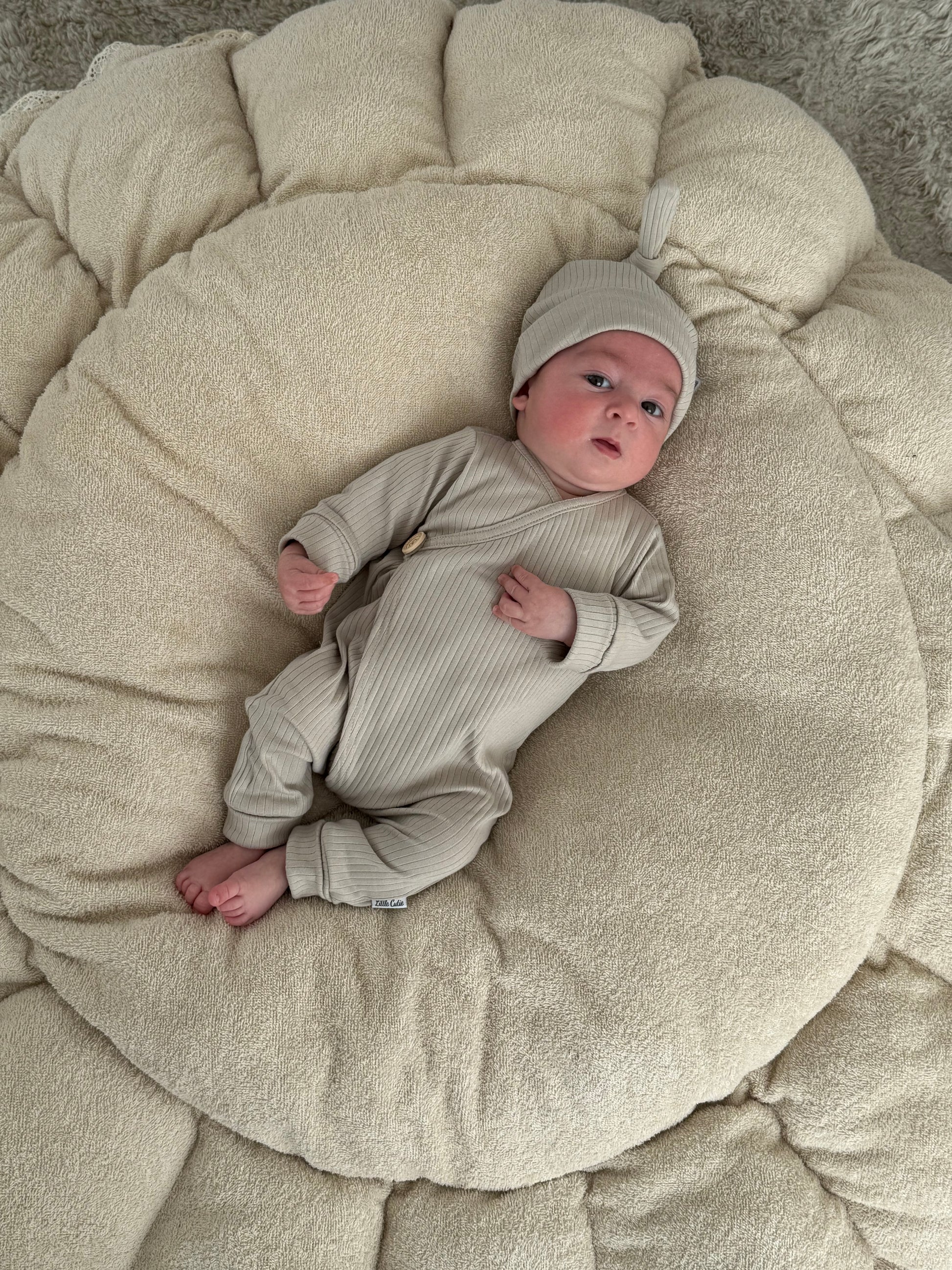 Boxpakje unisex jersey rib - beige - For Your Little Cutie