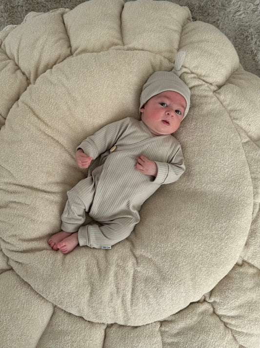 Boxpakje unisex jersey rib - beige - For Your Little Cutie