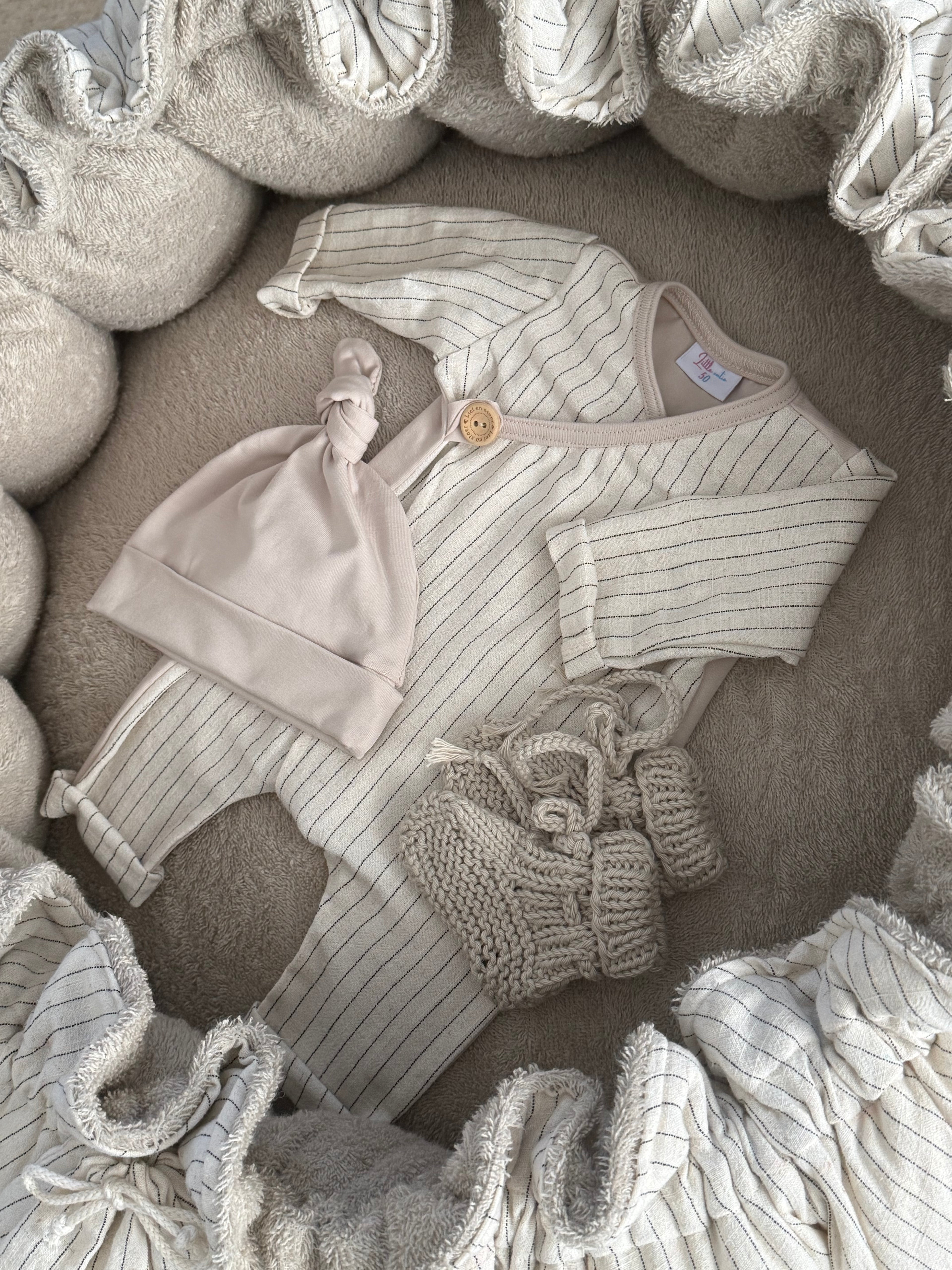 Newborn set 4 delig - Dahlia Strepen - For Your Little Cutie