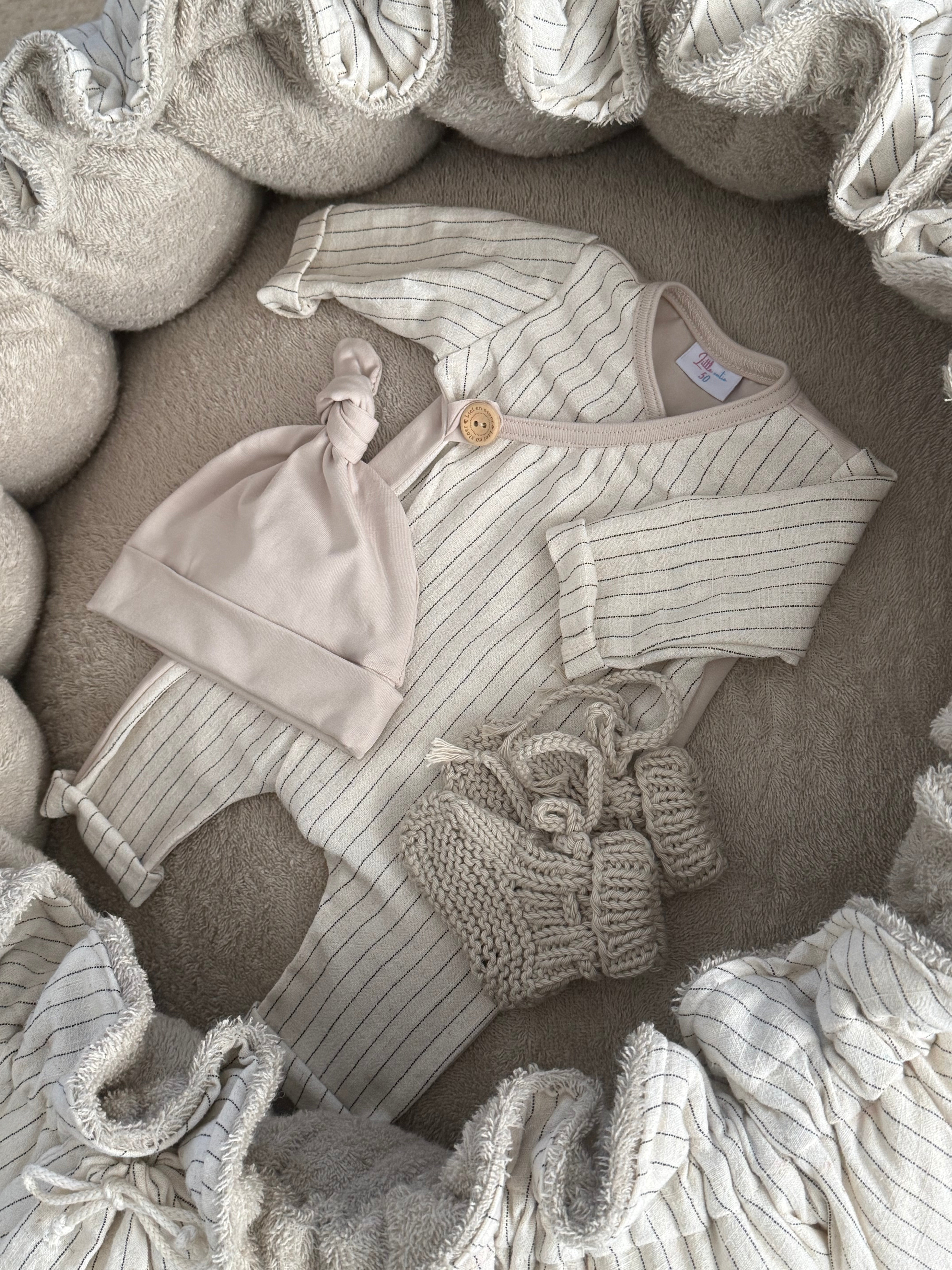 Newborn set 4 delig - Dahlia Strepen - For Your Little Cutie