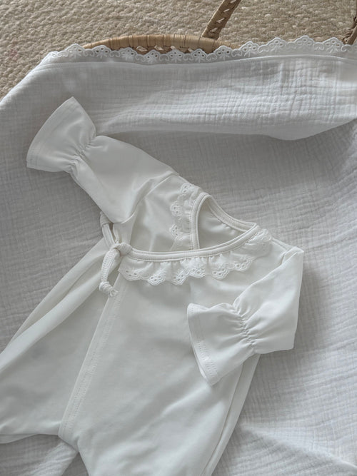 Boxpakje Dahlia - Broderie Off White - For Your Little Cutie