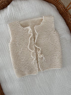 Gilletje Merino Wol - Ecru - For Your Little Cutie