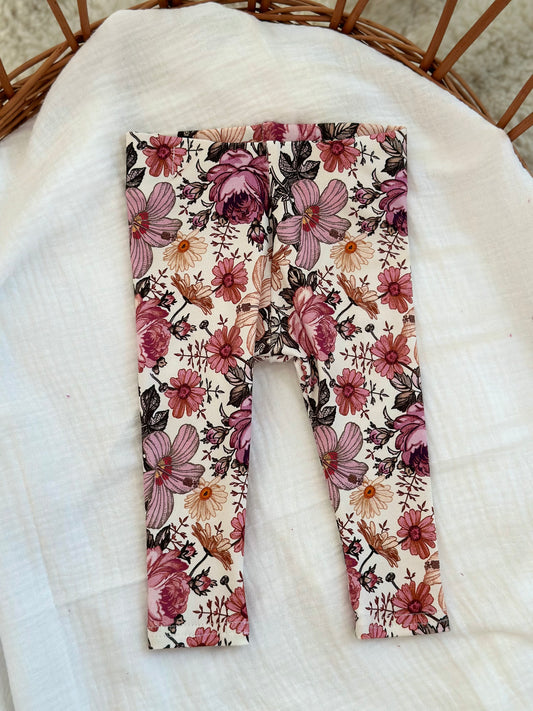 Slip/Leggings - lila Blume