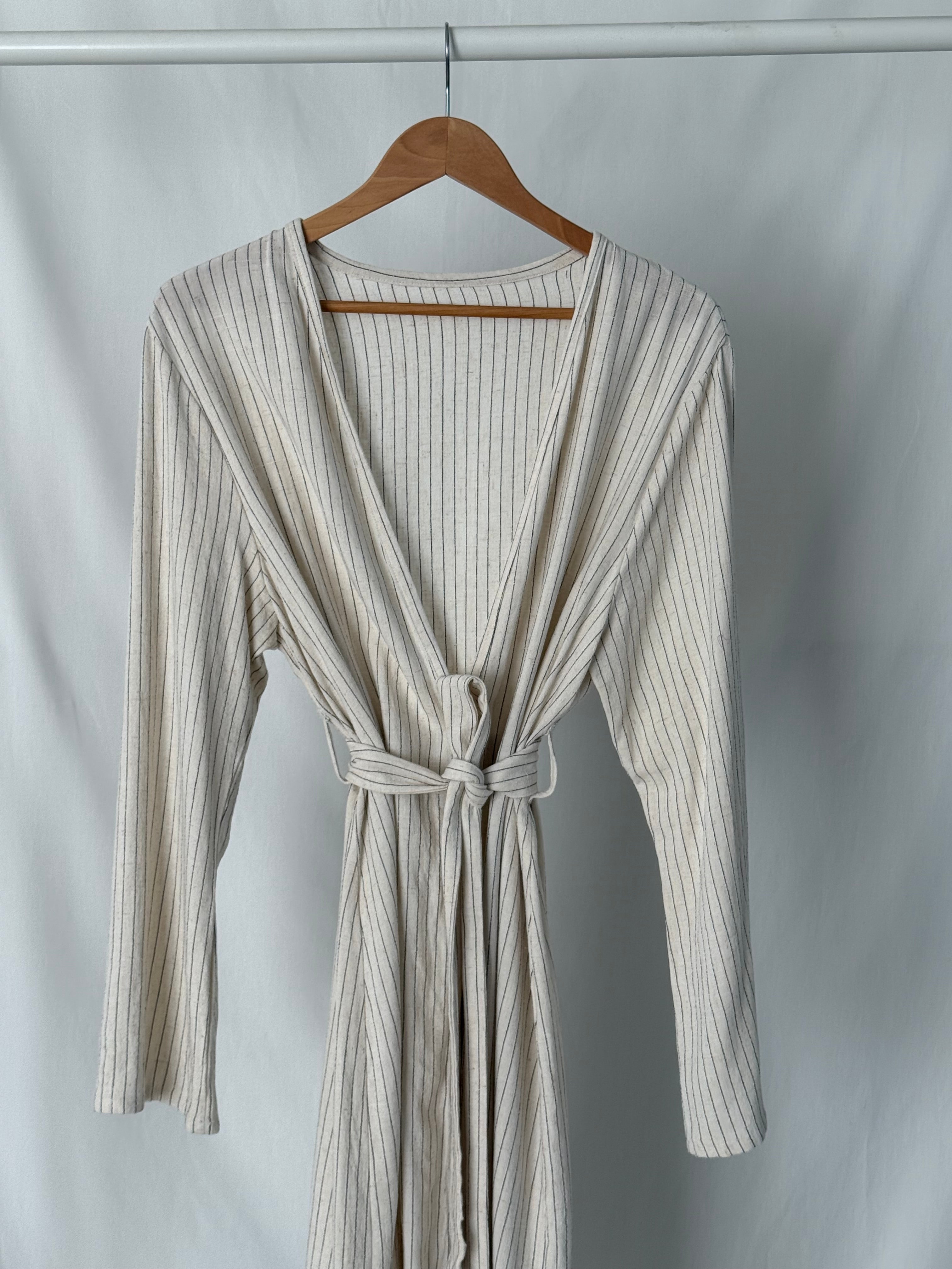 Mama Lounge Vest - Linnen Stripe