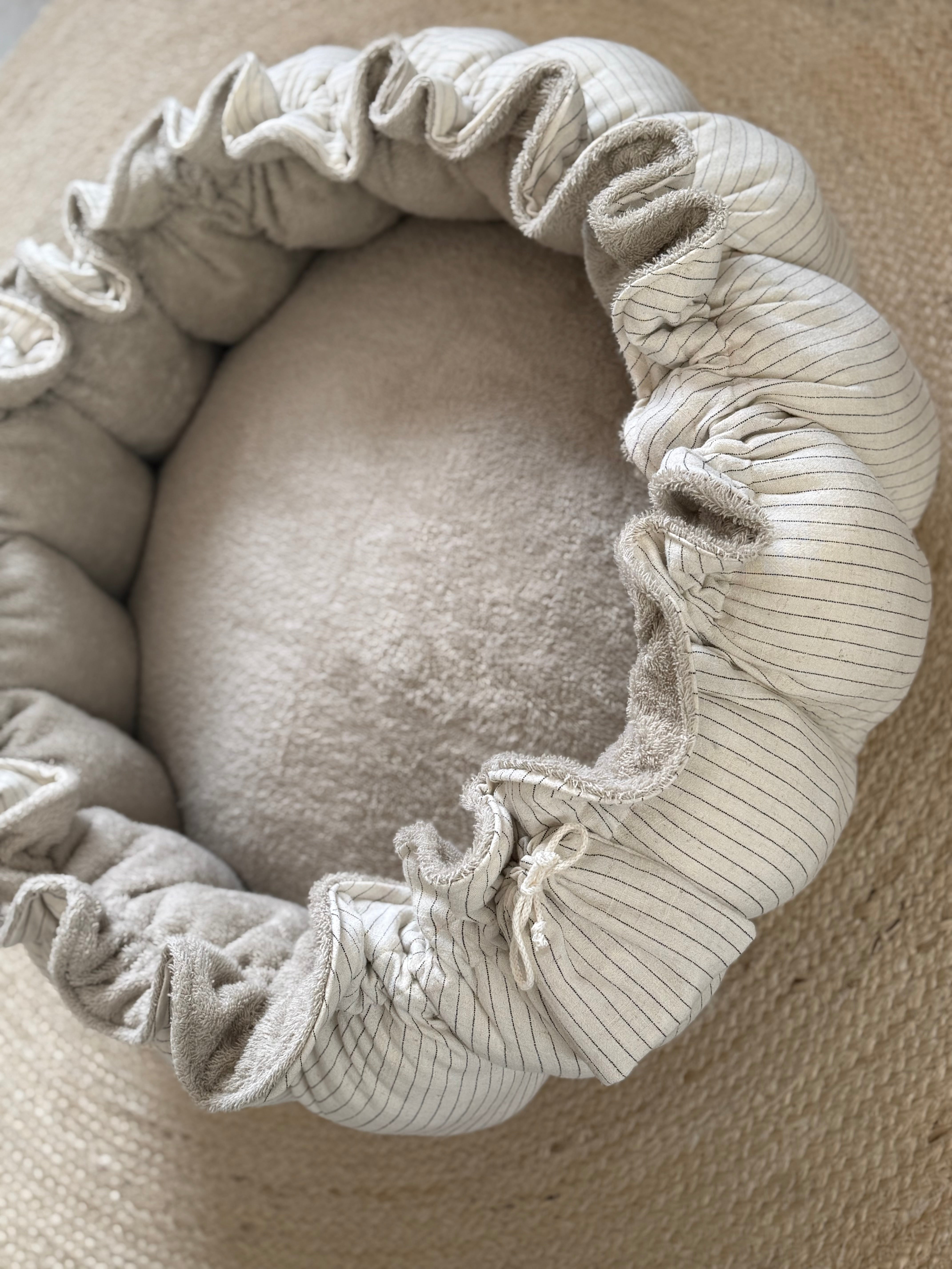 Babynest Dahlia — Linen Strepen - For Your Little Cutie