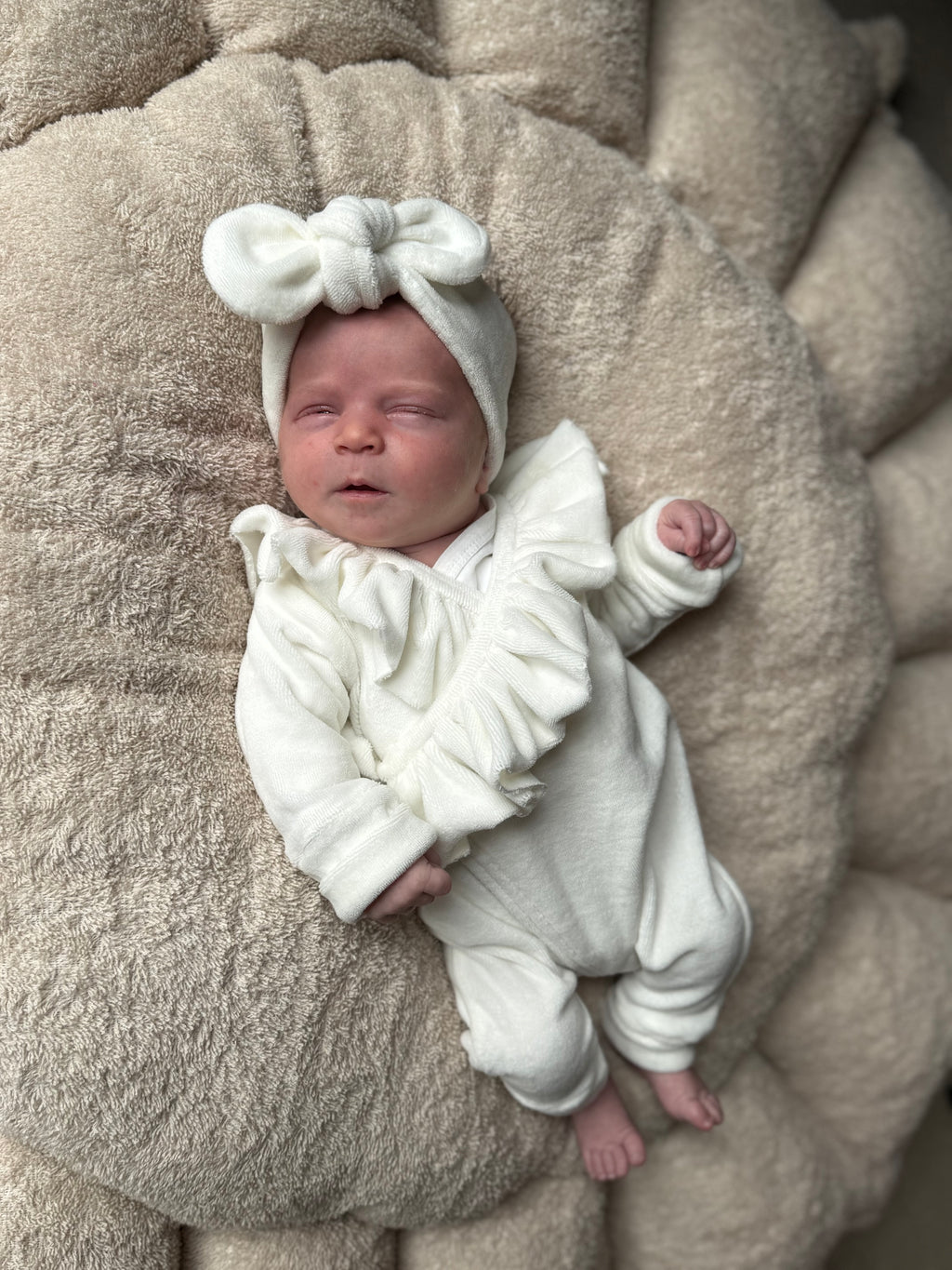 Boxpakje - velours off white - For Your Little Cutie