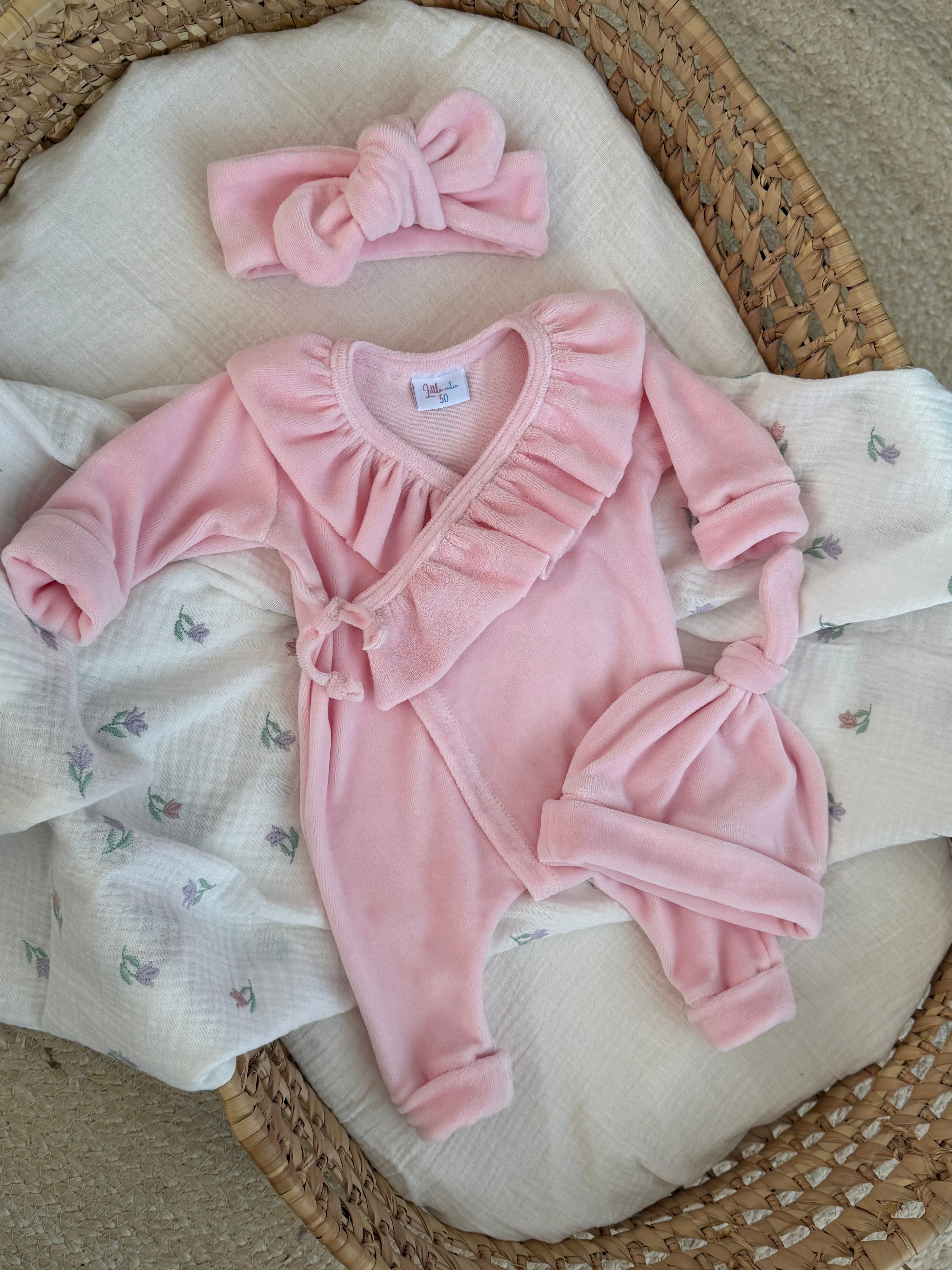 PRE-ORDER Boxpakje - velours licht roze