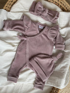 Boxpakje - fluweel rib lila - For Your Little Cutie