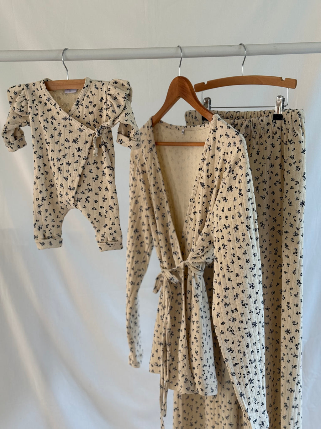 PRE-ORDER Mama Set - Pointelle Mini Flower - For Your Little Cutie