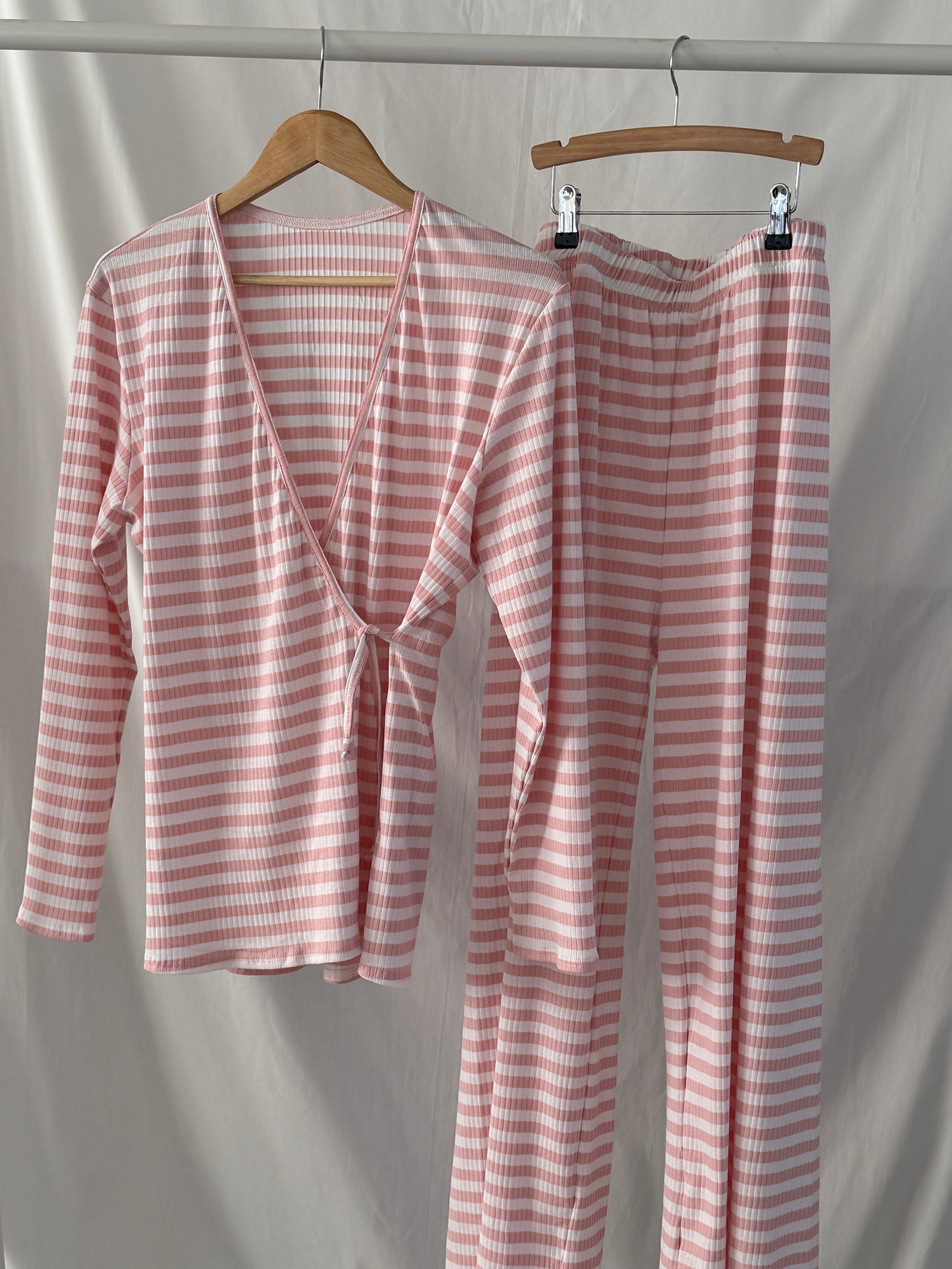 Mama Huispak - Roze Stripe