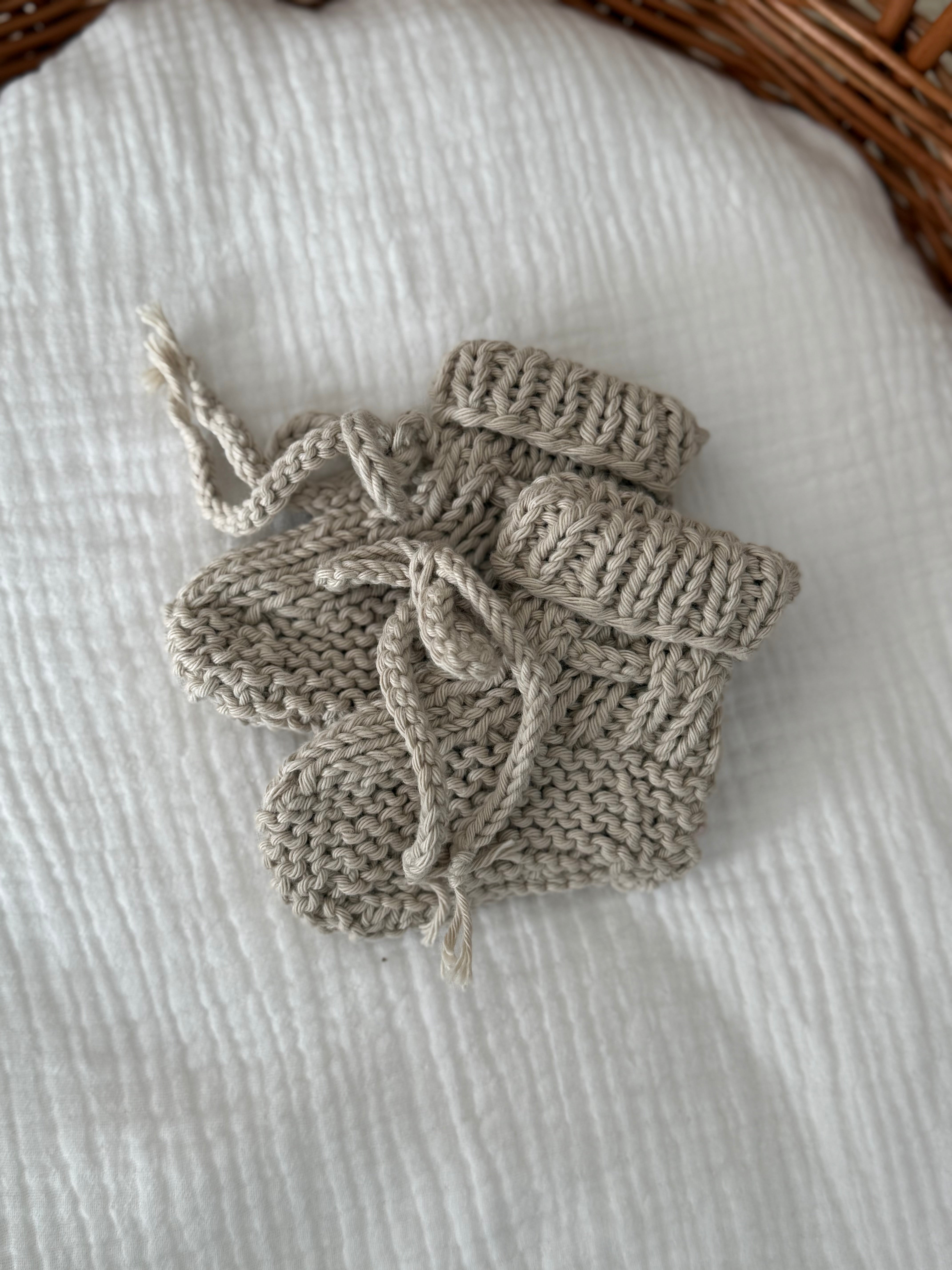 Slofjes - Katoen Sand - For Your Little Cutie