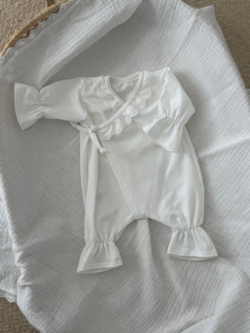 Boxpakje Dahlia - Broderie Off White - For Your Little Cutie