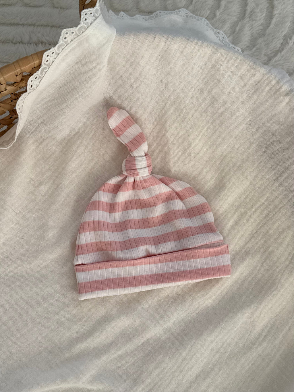 Mutsje - Roze Stripe