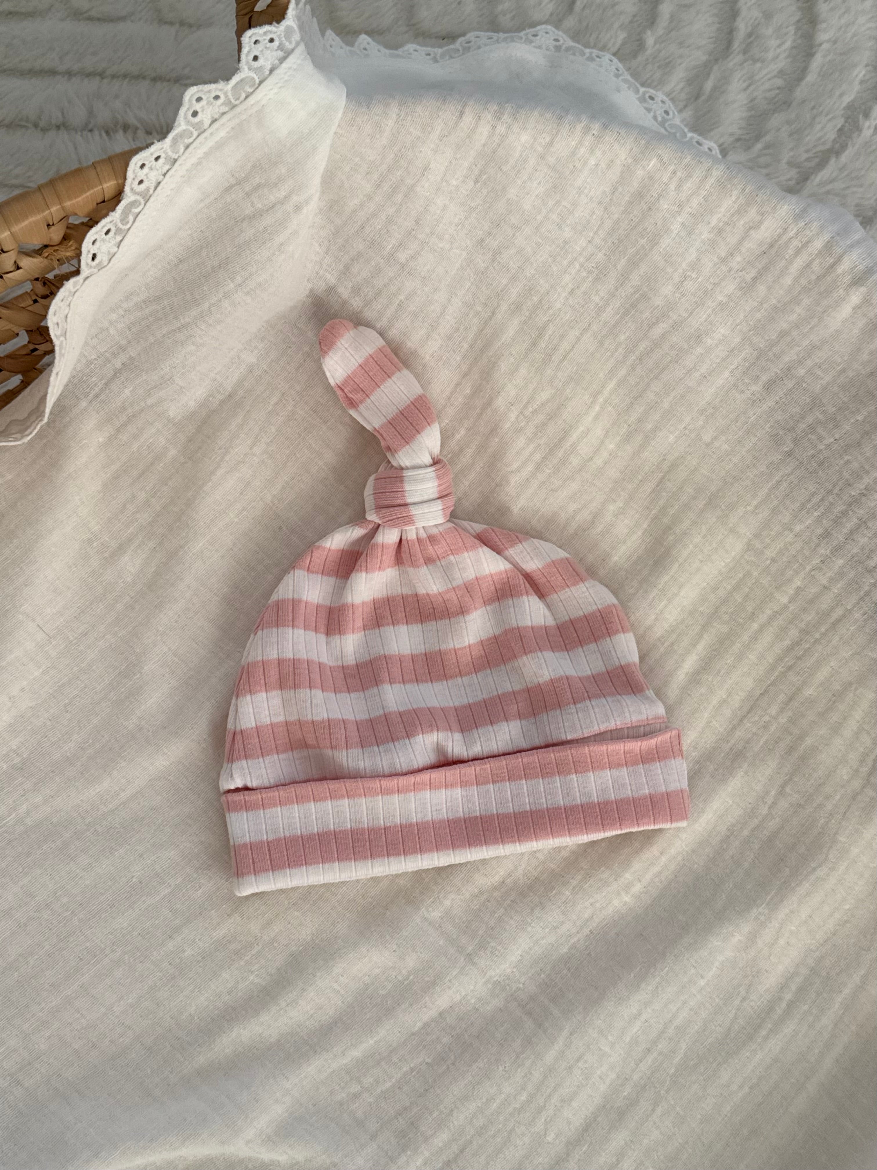Mutsje - Roze Stripe