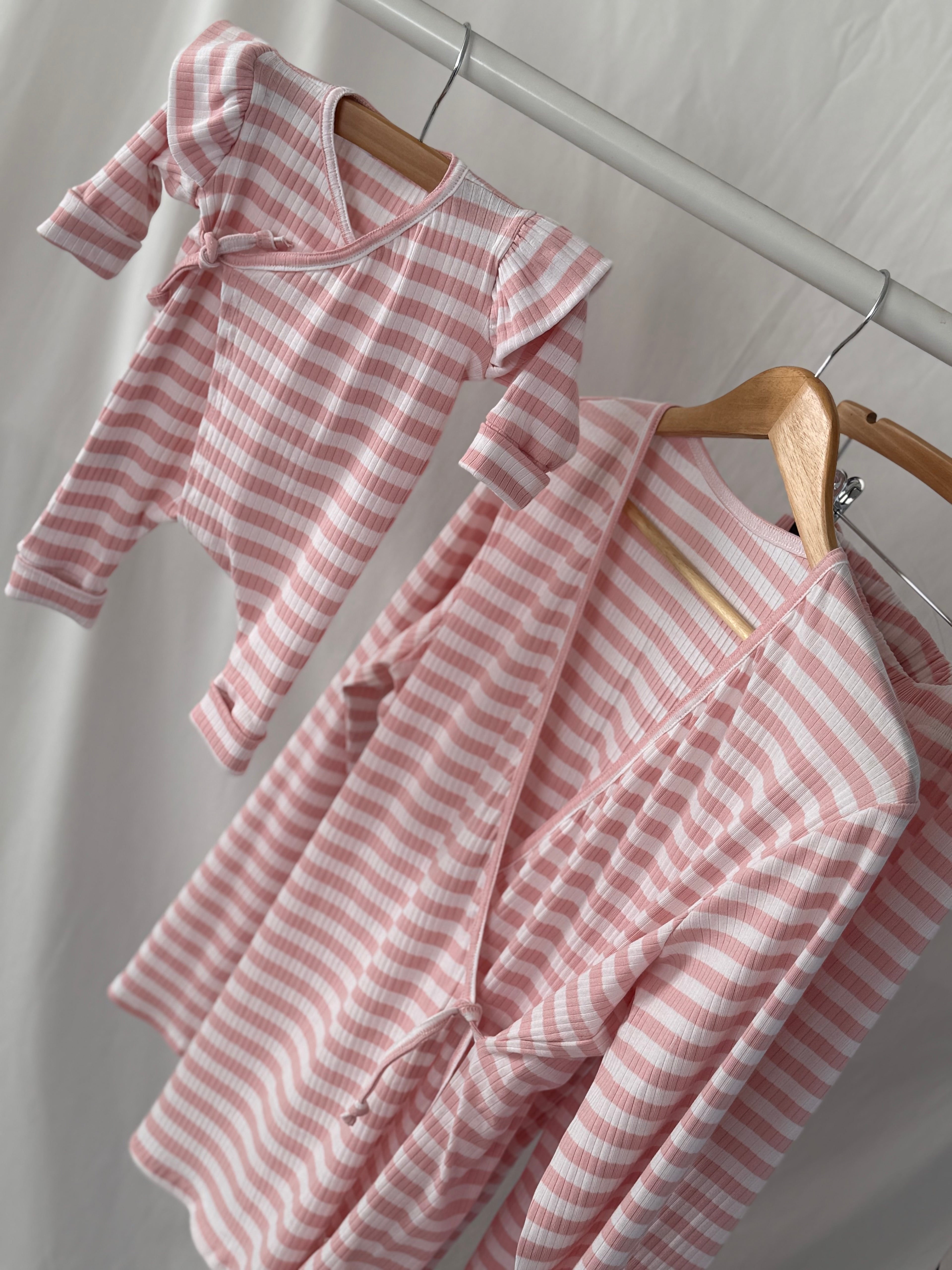 Mama Huispak - Roze Stripe