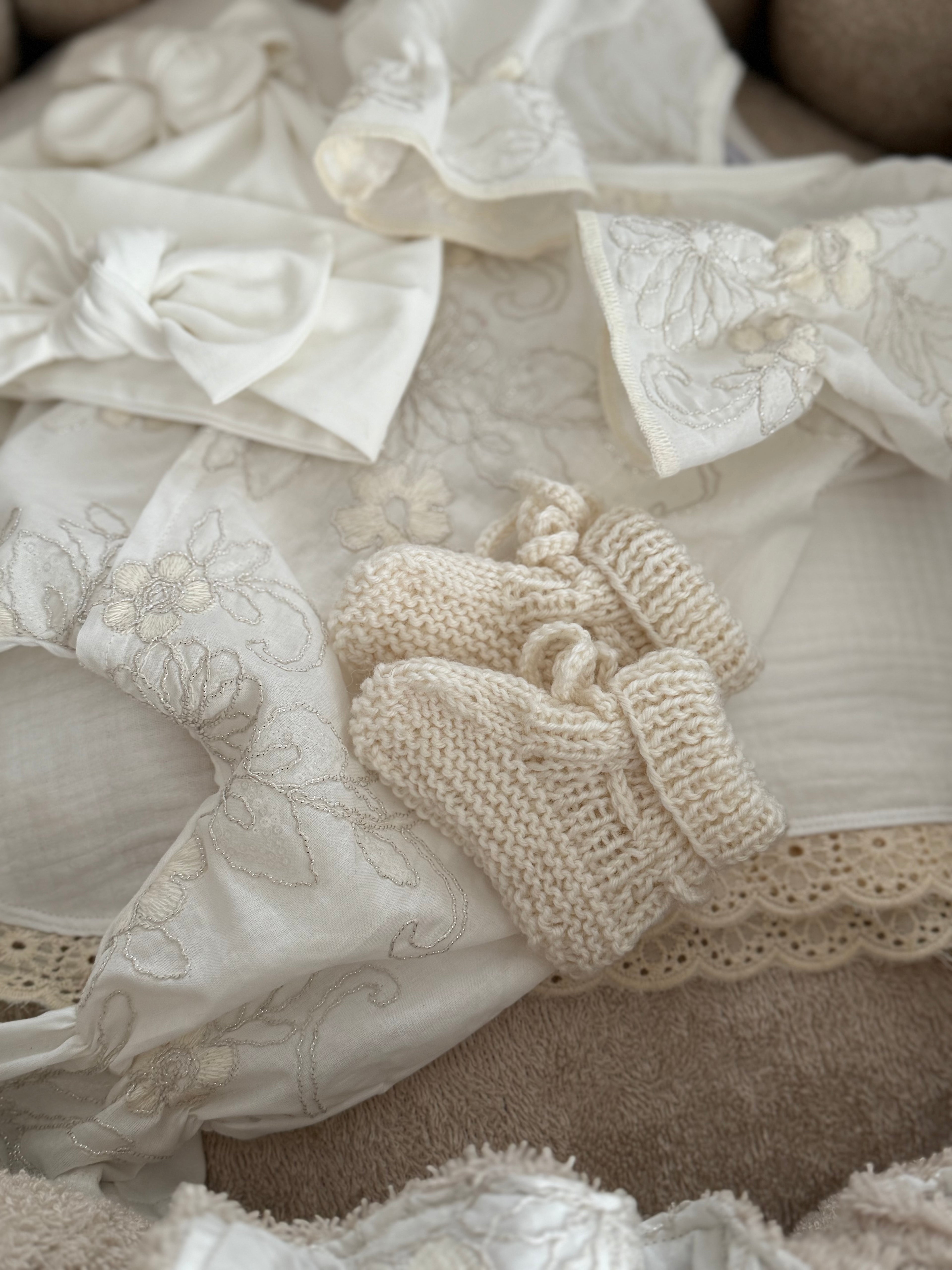 Newborn Set 4 delig (Haarbandje) Dahlia - Bloem Floral - For Your Little Cutie