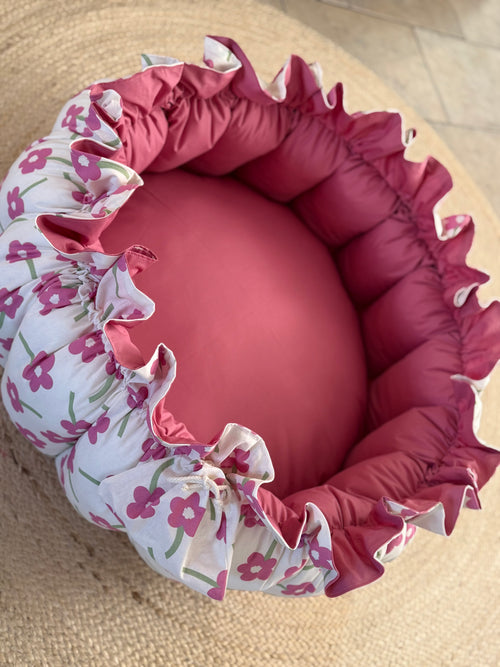 Babynest - Pink big flower - For Your Little Cutie
