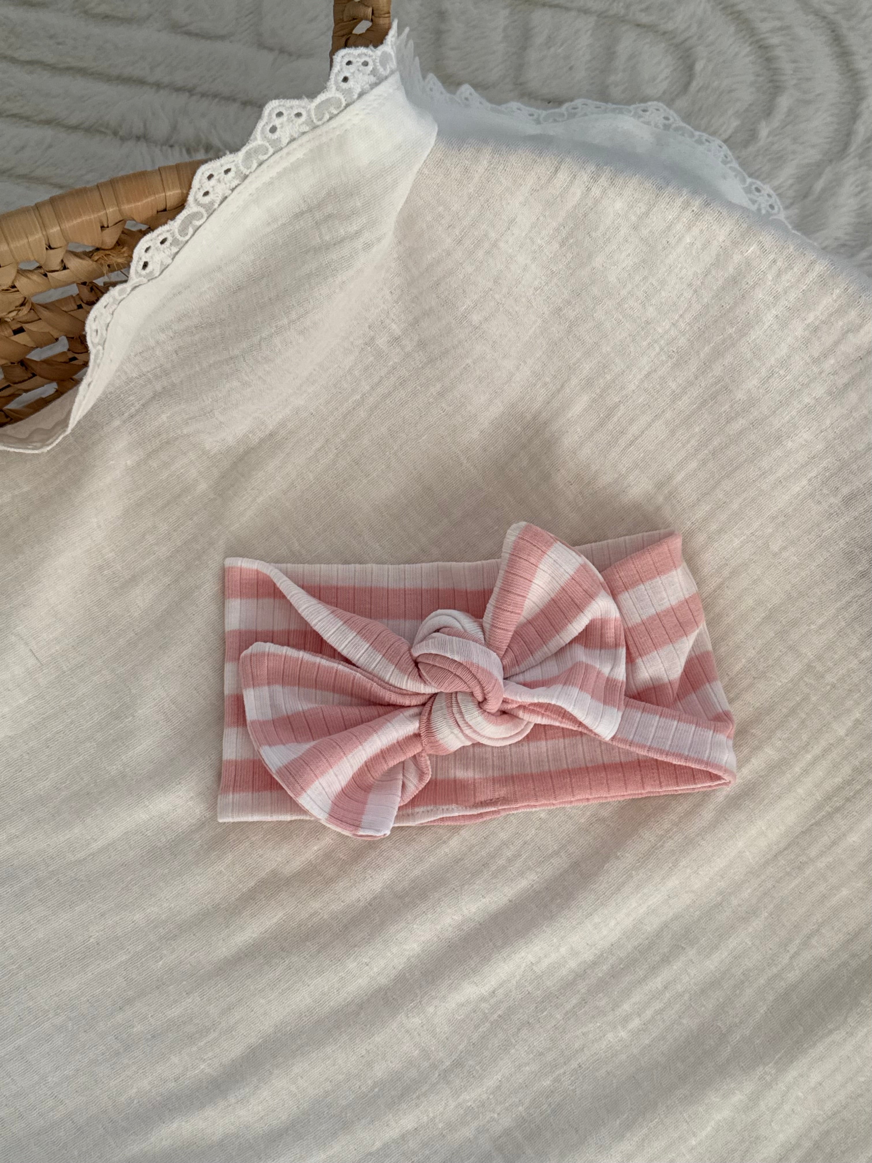 Haarbandje - Roze Stripe