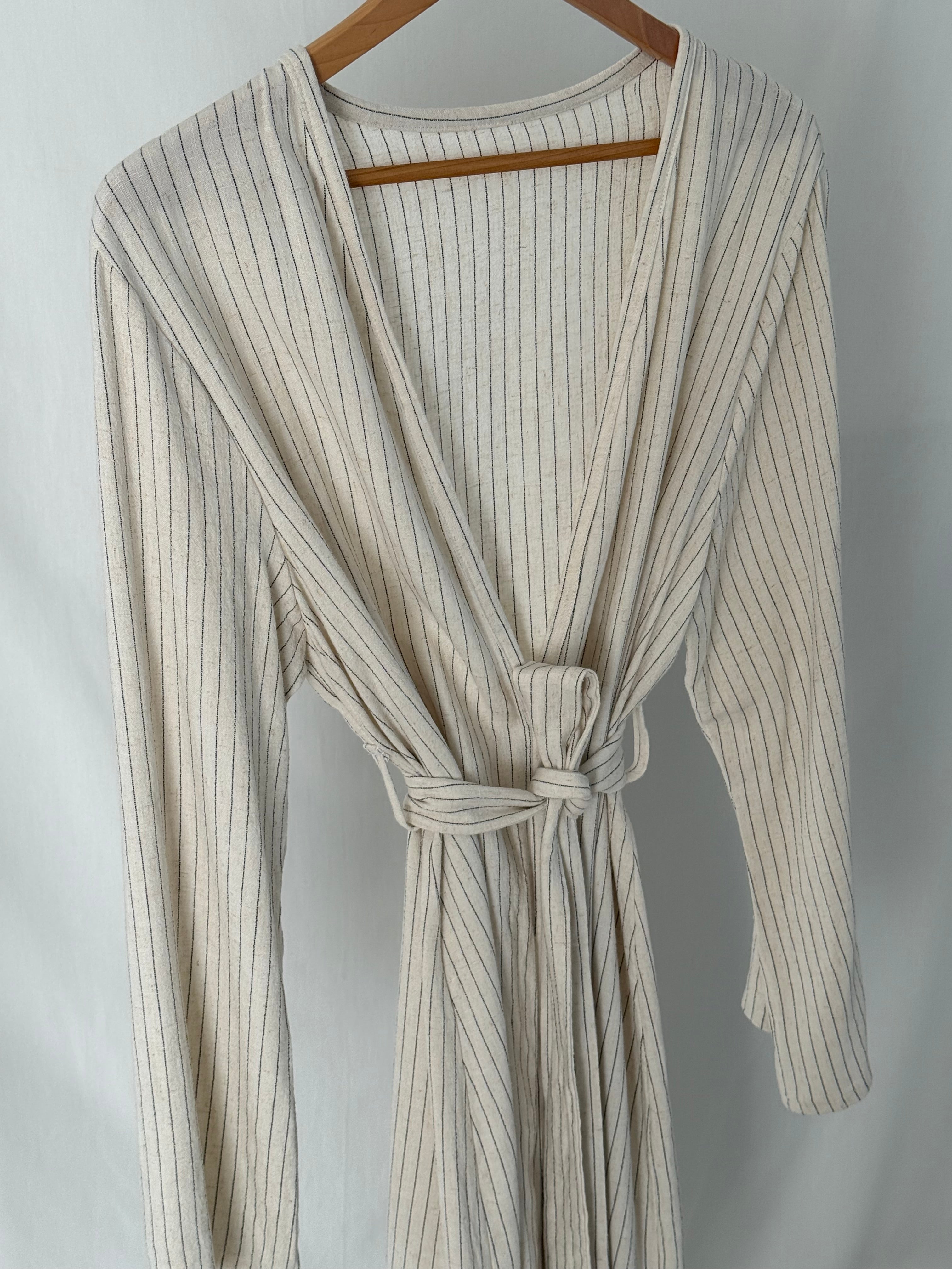 Mama Lounge Vest - Linnen Stripe