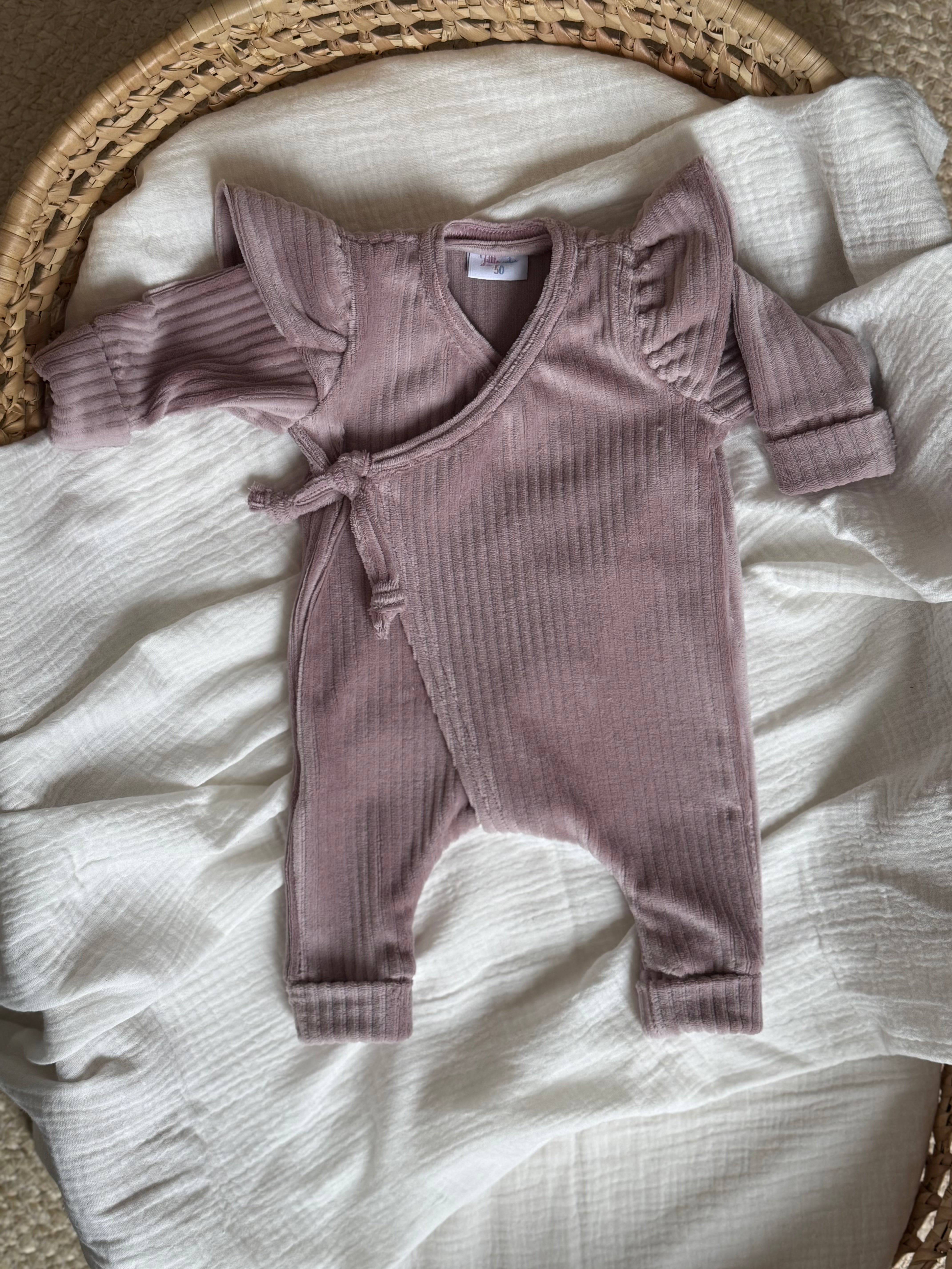 Boxpakje - fluweel rib lila - For Your Little Cutie