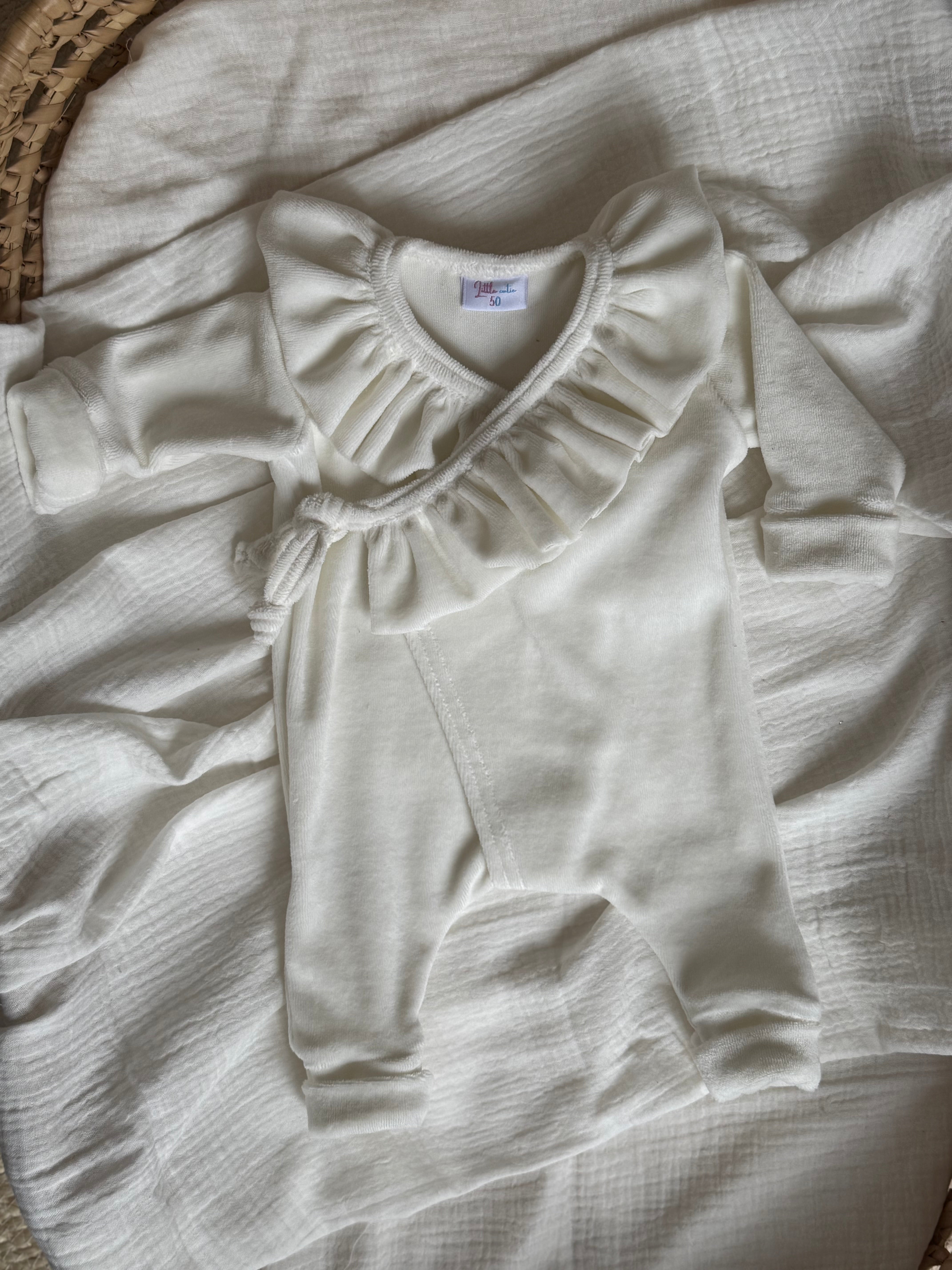 Boxpakje - velours off white - For Your Little Cutie