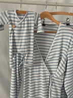 Mama Huispak - Dusty Blue Stripe