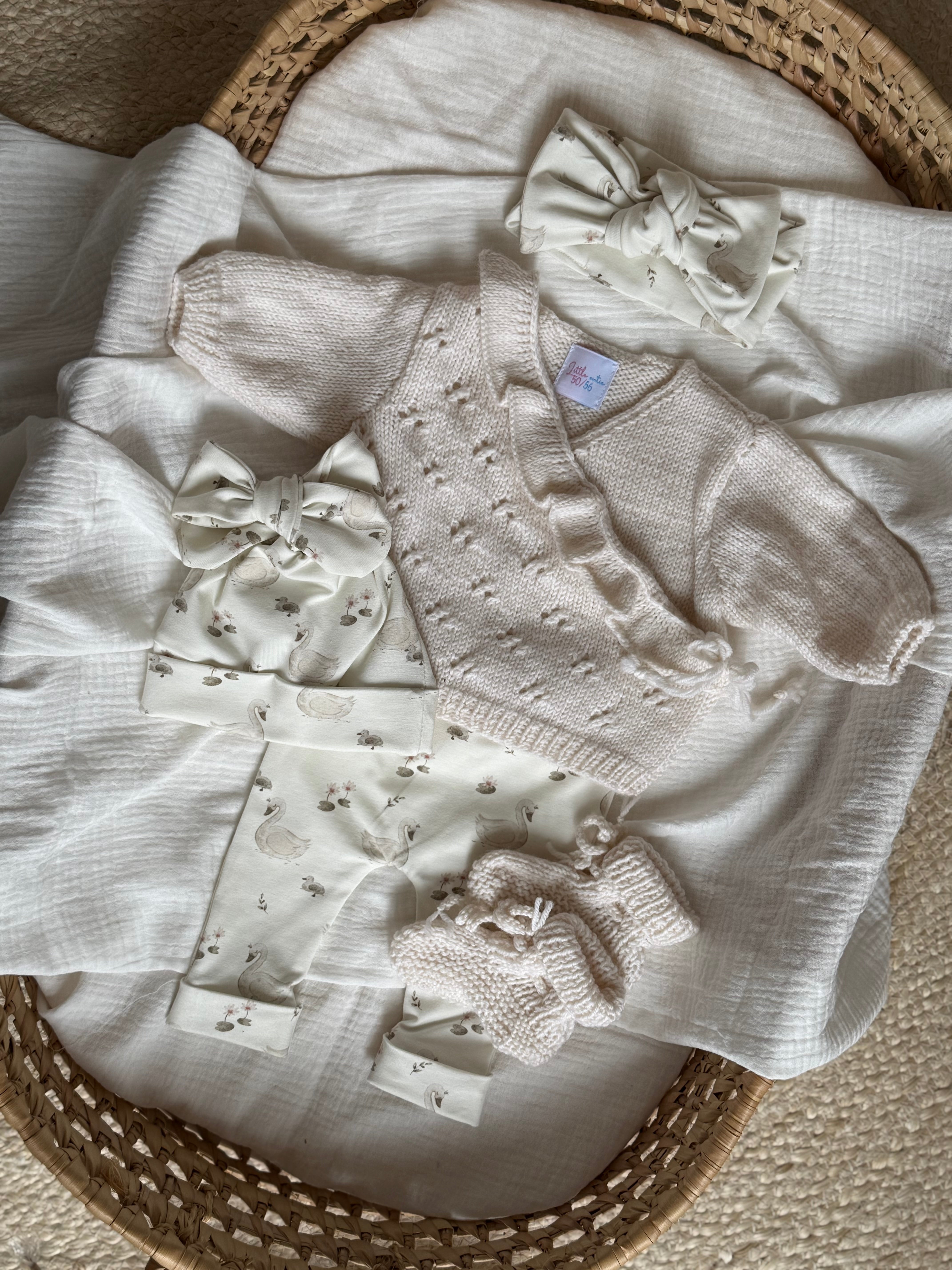 Broekje - White Swann - For Your Little Cutie