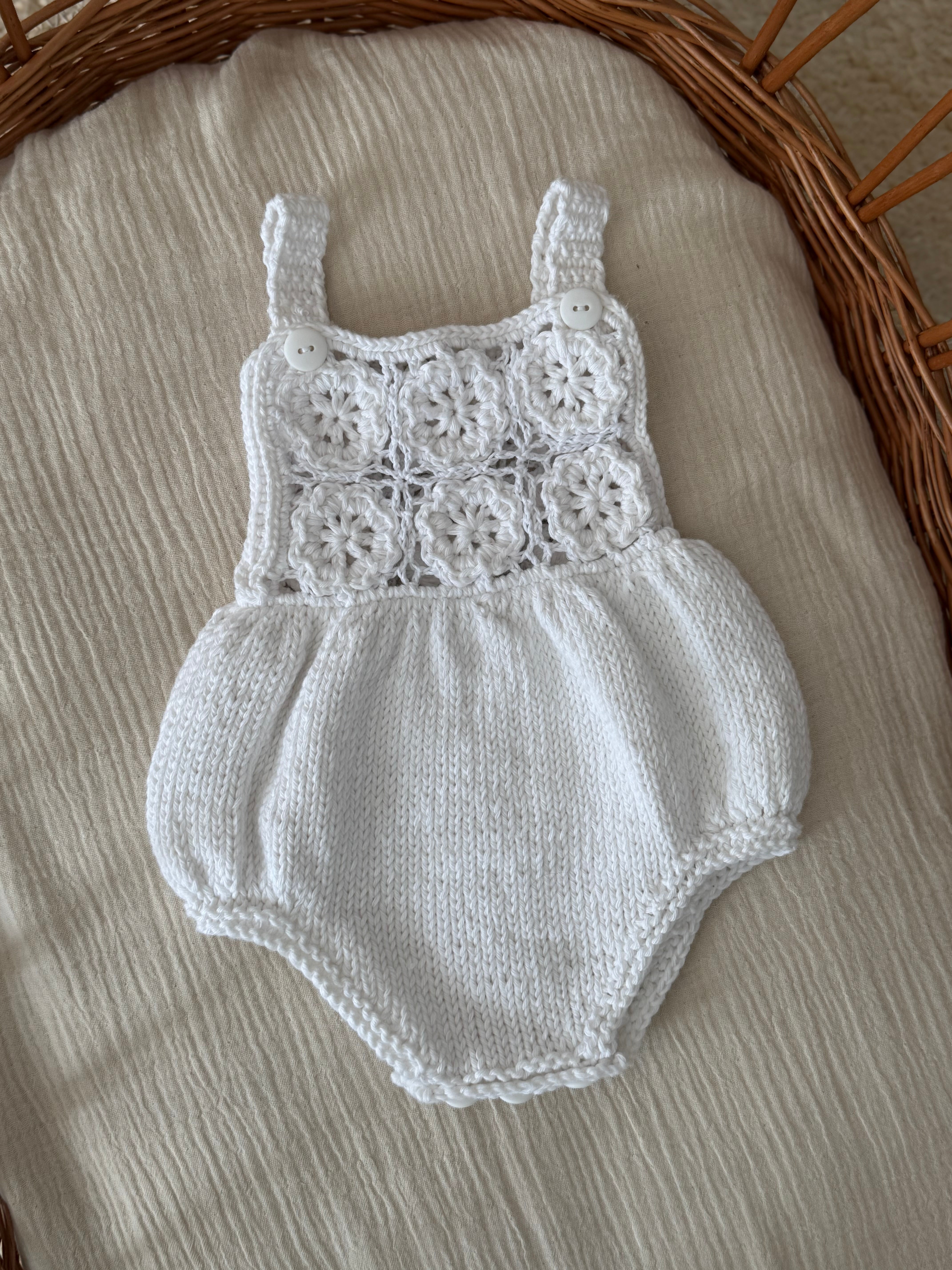 Pakje Dahlia — Gehaakt Wit/Ecru - For Your Little Cutie