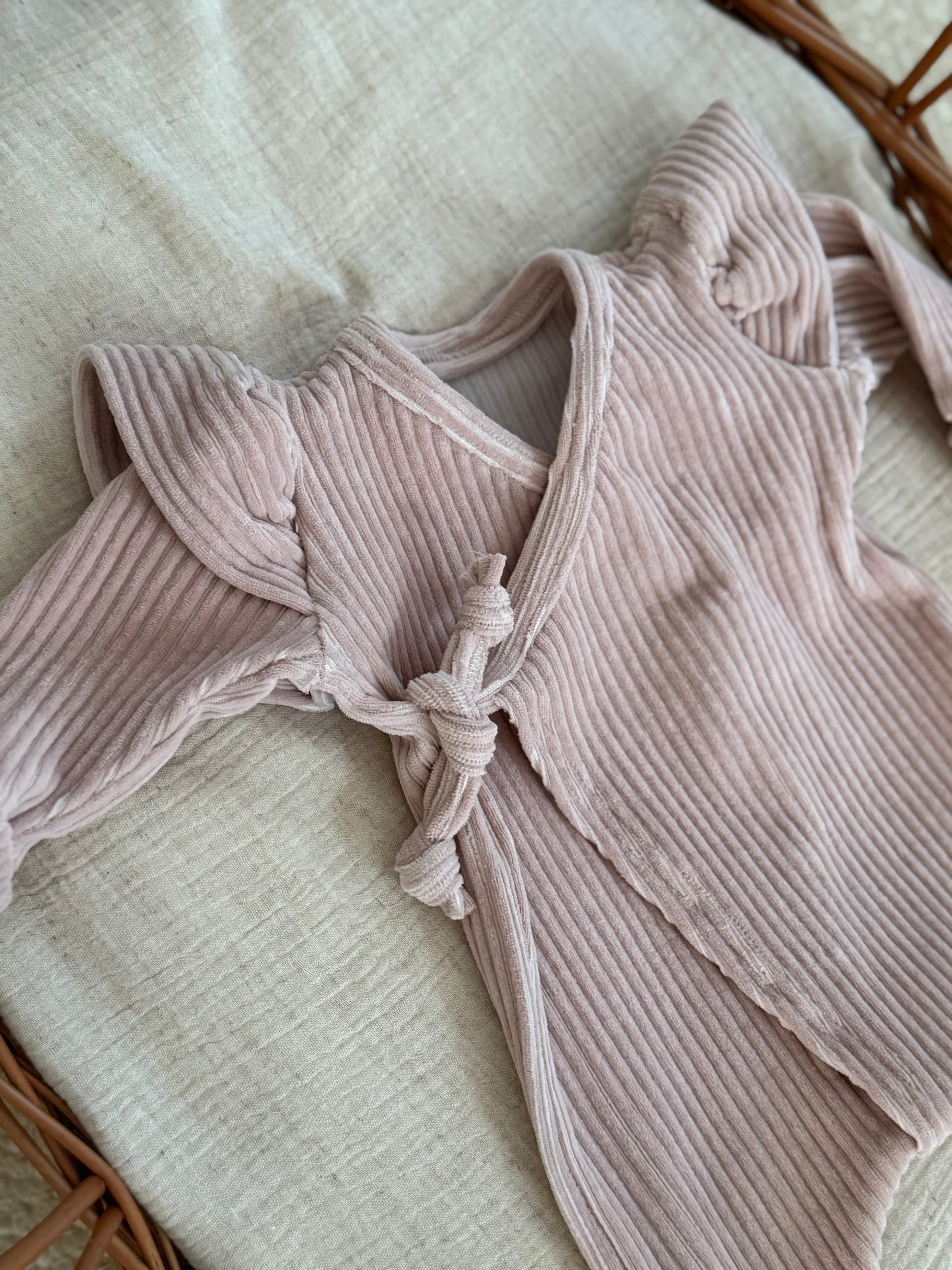 Boxpakje - fluweel rib zalm - For Your Little Cutie