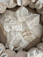 Newborn Set 4 delig (Haarbandje) Dahlia - Bloem Floral - For Your Little Cutie