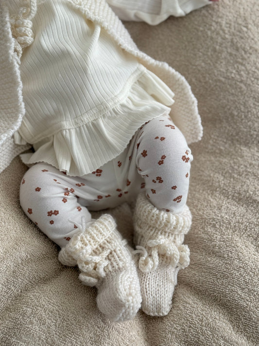 Broekje/legging - cute Flower - For Your Little Cutie