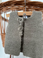 Gilletje merino wol unisex - taupe - For Your Little Cutie