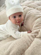 Boxpakje unisex - fluweel rib ecru - For Your Little Cutie