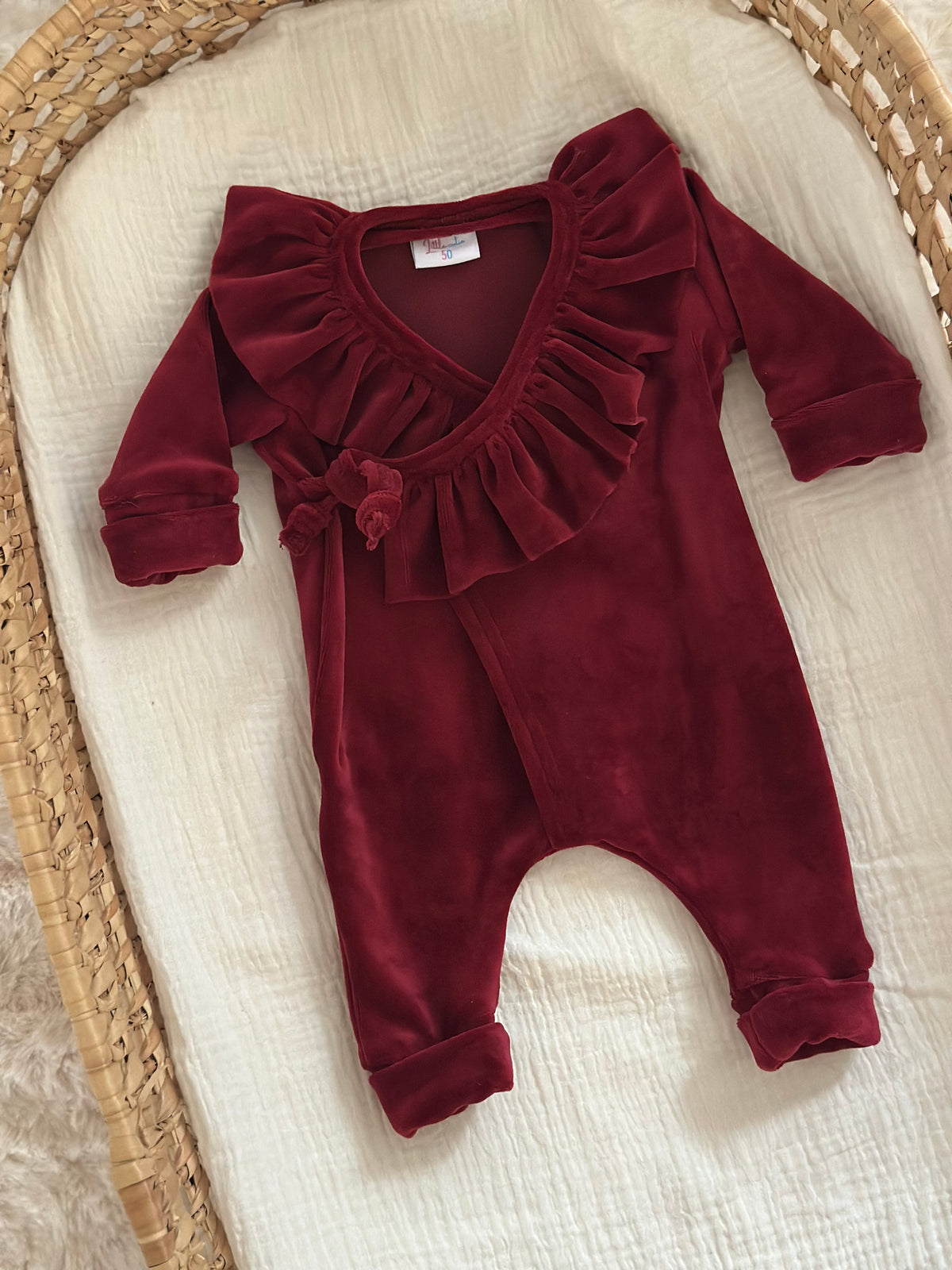 Boxpakje Ruffle - Burgundy Velours