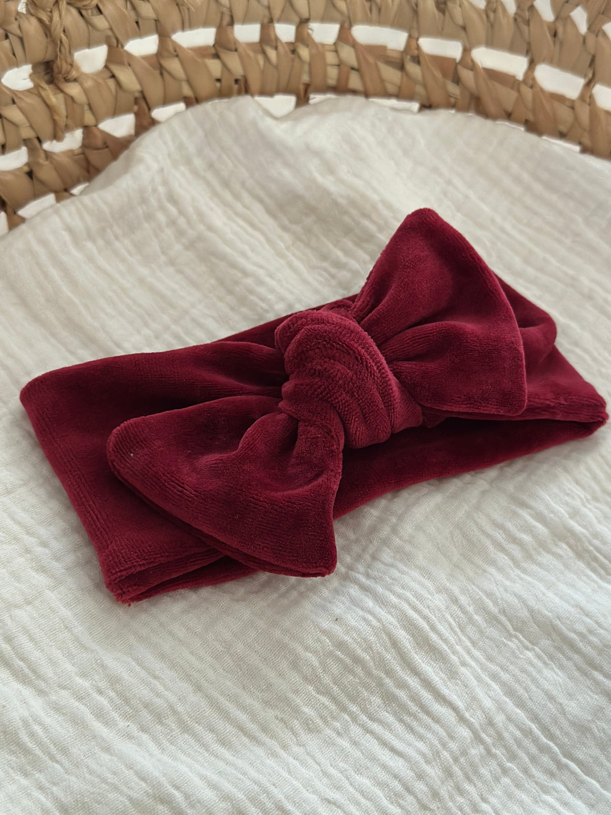 Haarbandje - Burgundy Velours