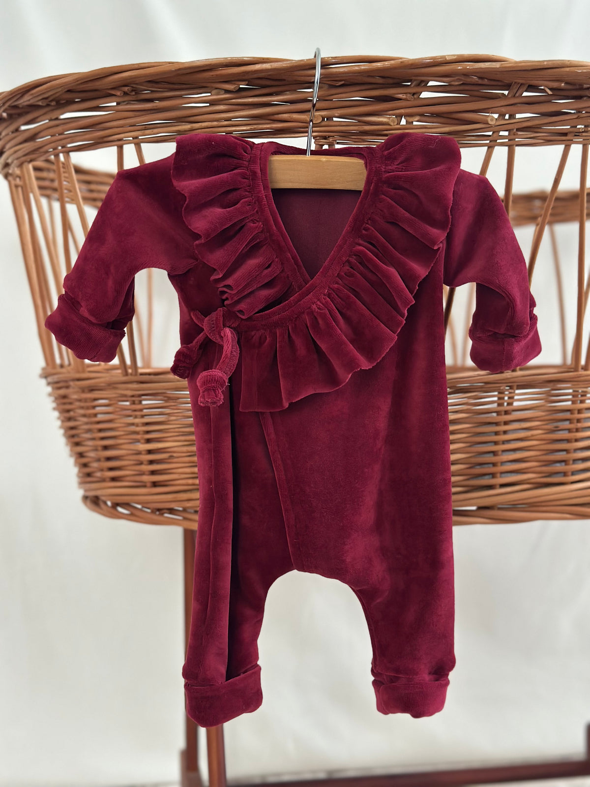 Boxpakje Ruffle - Burgundy Velours
