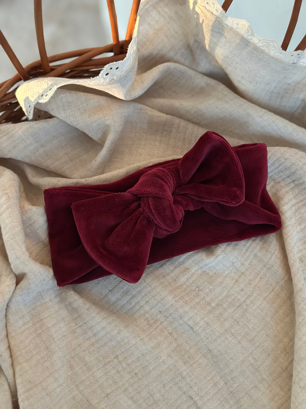 Haarbandje - Burgundy Velours