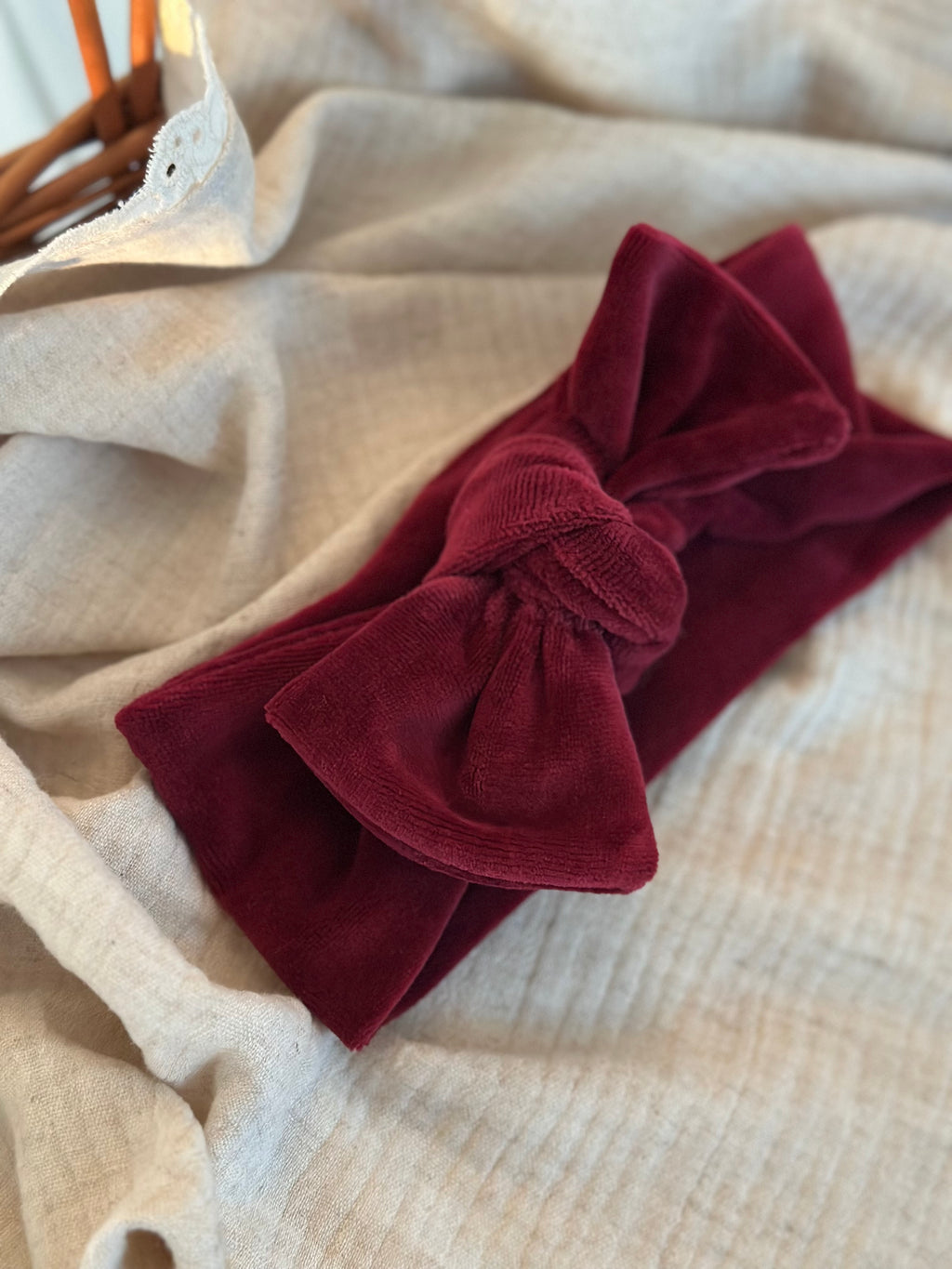 Haarbandje - Burgundy Velours