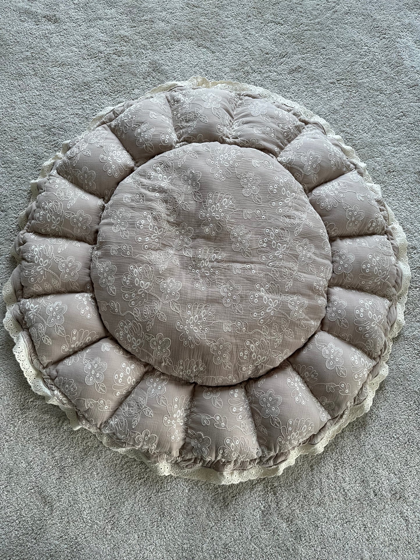 Babynest Mousseline - Beige flower - For Your Little Cutie