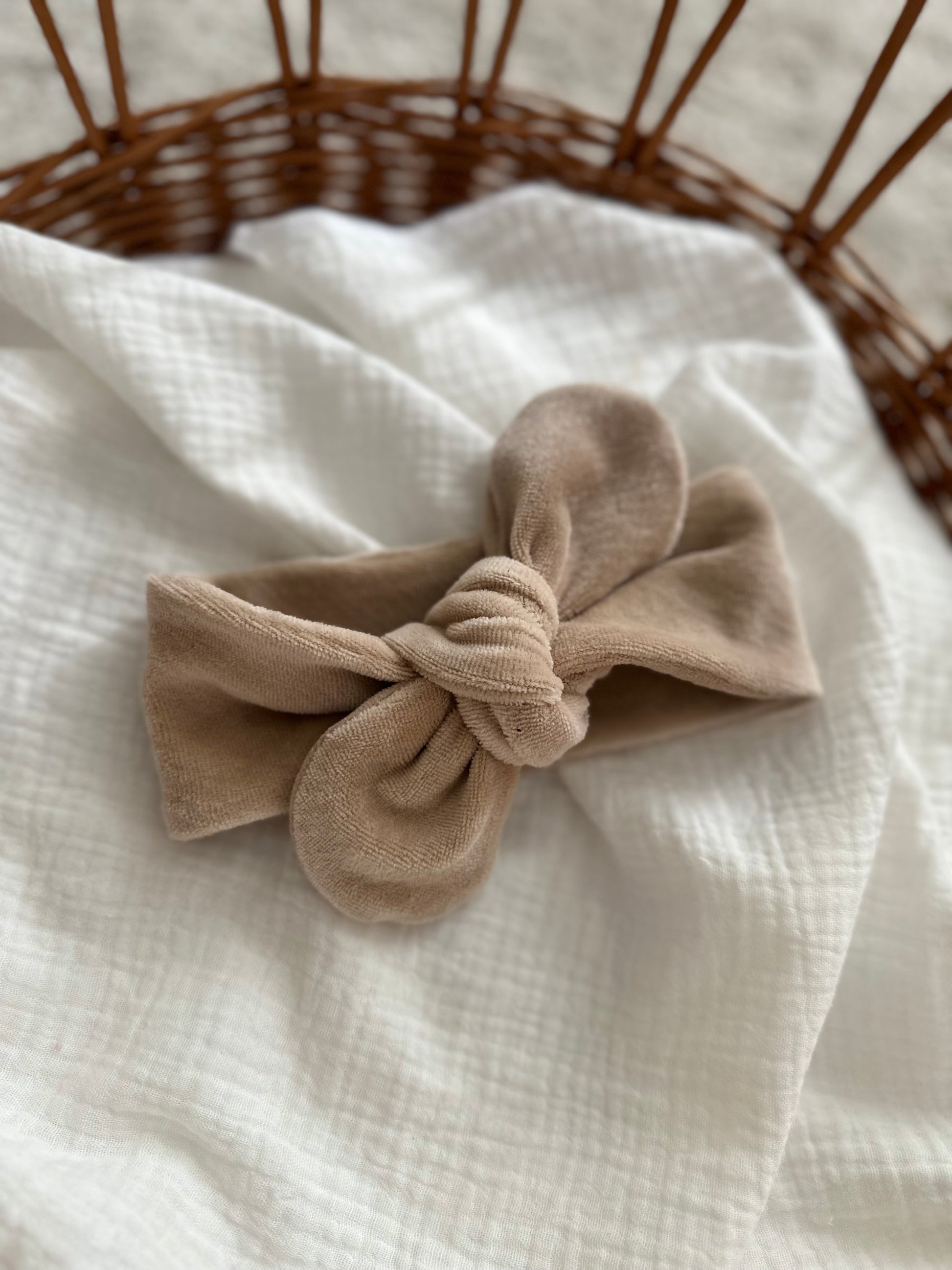 Haarbandje - Velours sand - For Your Little Cutie