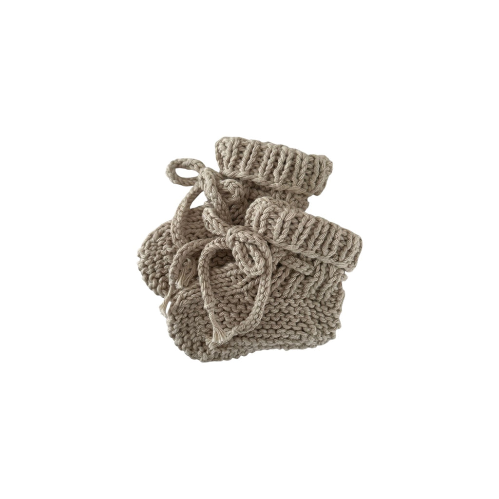 Slofjes - Katoen Sand - For Your Little Cutie